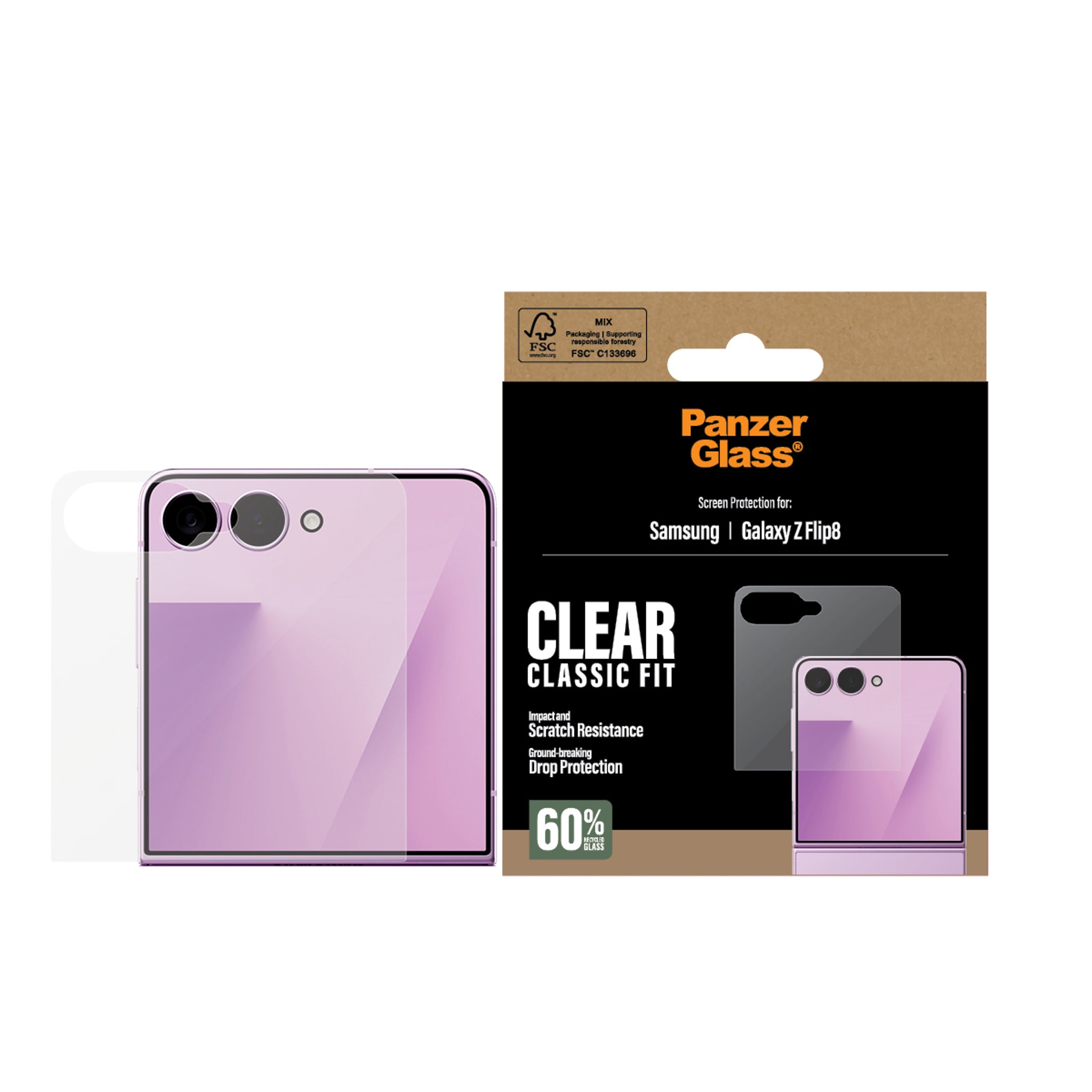 PanzerGlass® Screen Protector Samsung Galaxy New Z Flip7 (sub-screen)
