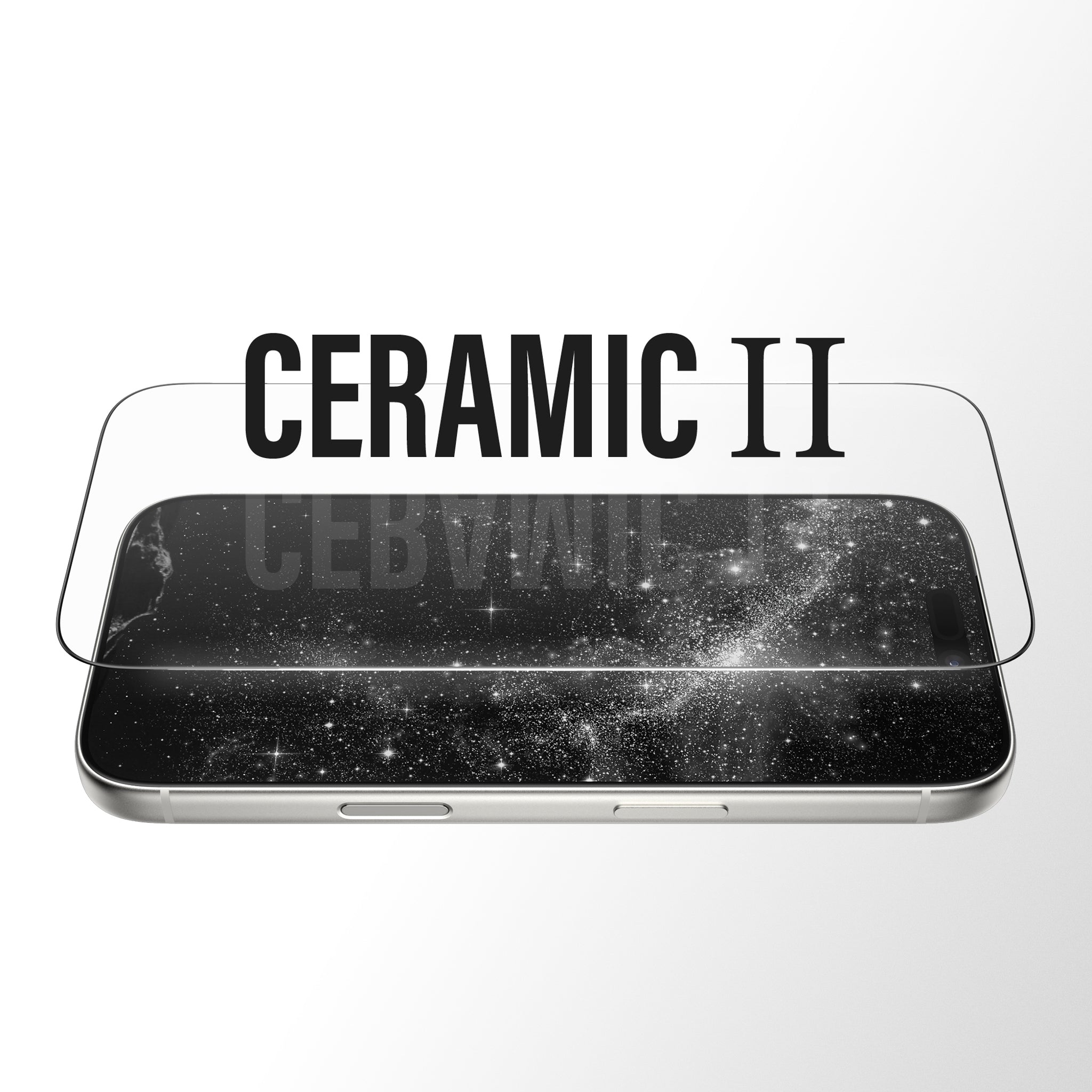 PanzerGlass® Ceramic II Screen Protector iPhone 18 Pro | 17 Pro | Ultra-Wide Fit w. EasyAligner