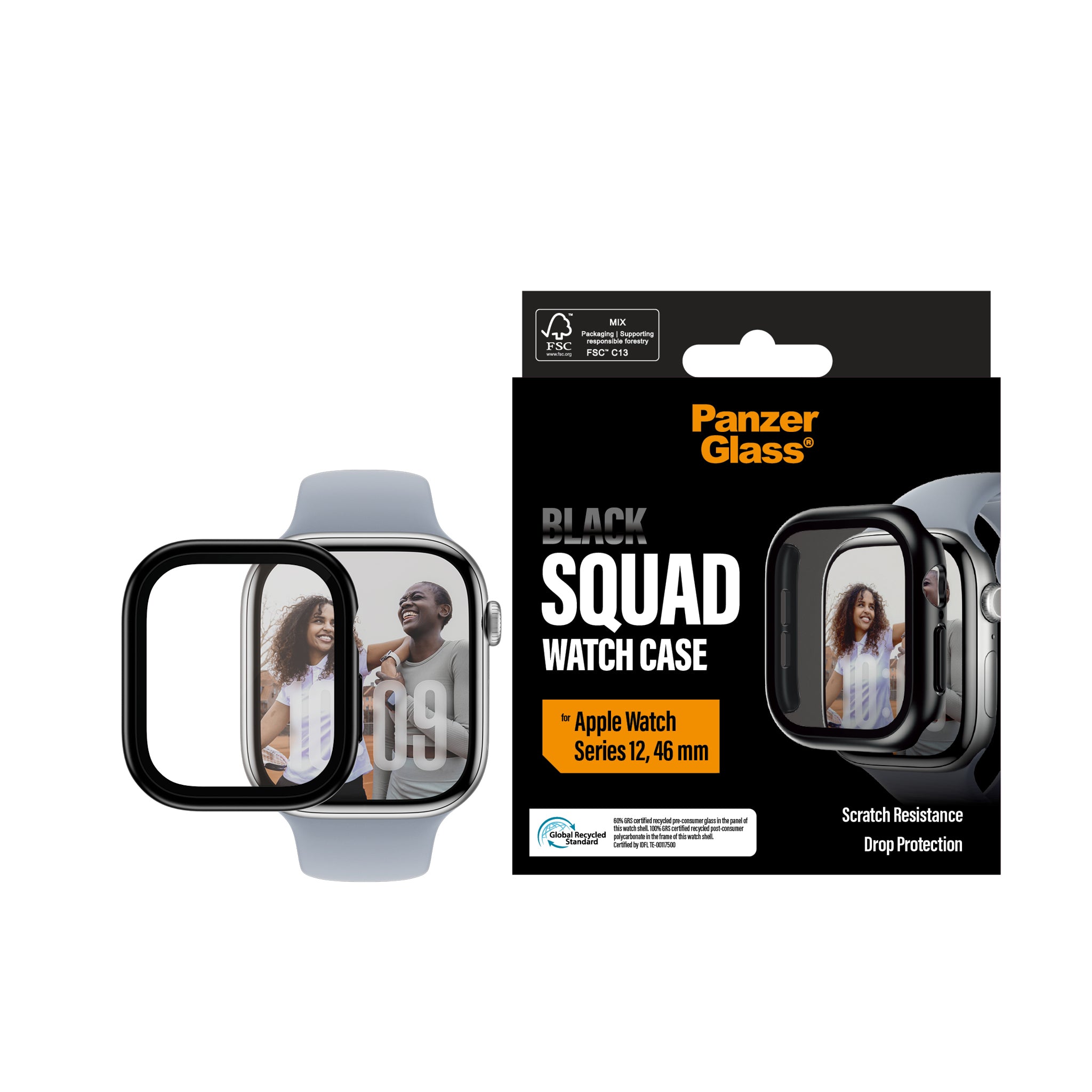 PanzerGlass® Full body Case Black Apple Watch Series 12 | 46mm