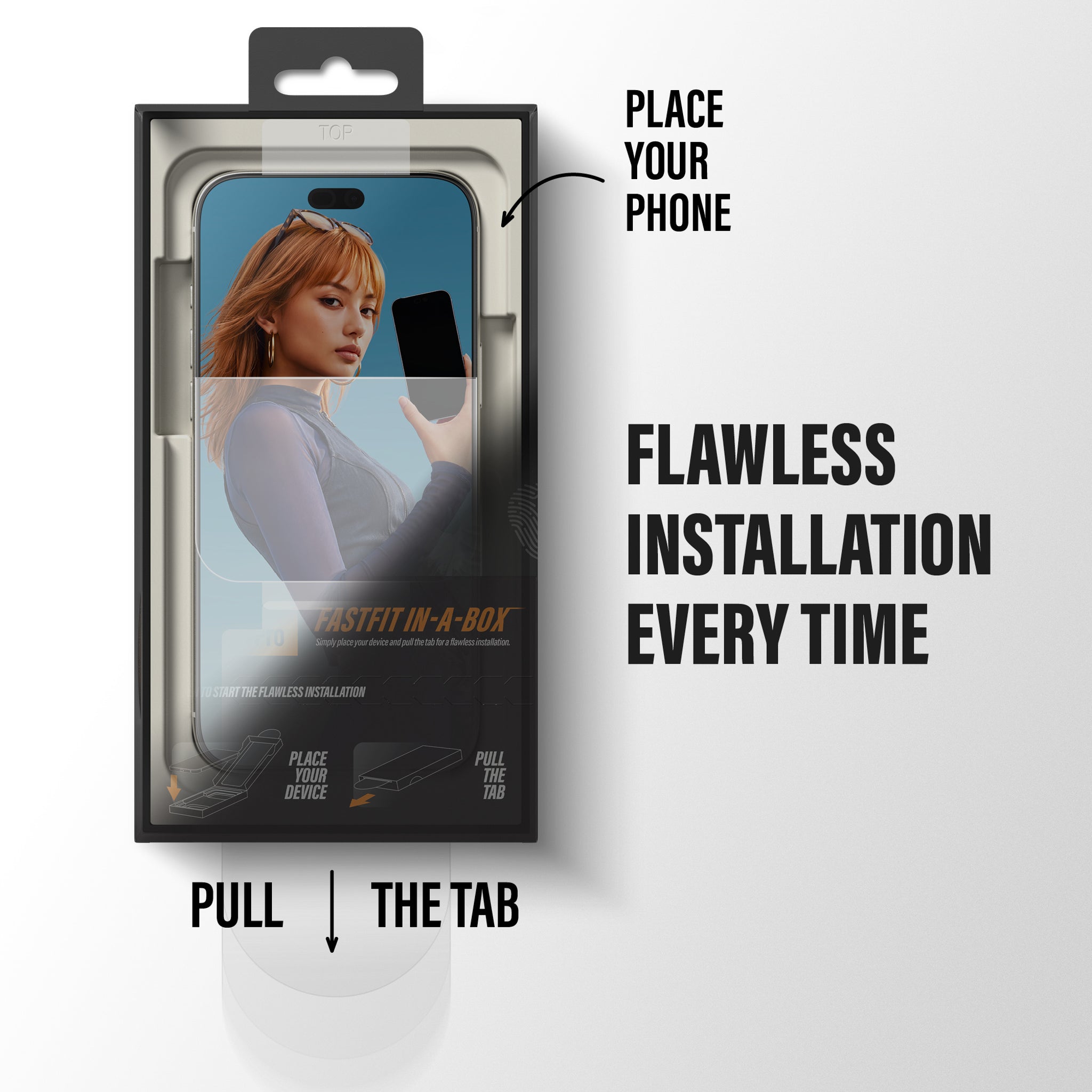 PanzerGlass® Anti-reflective Armor Screen Protector iPhone 18 Pro w. FASTFIT IN-A-BOX