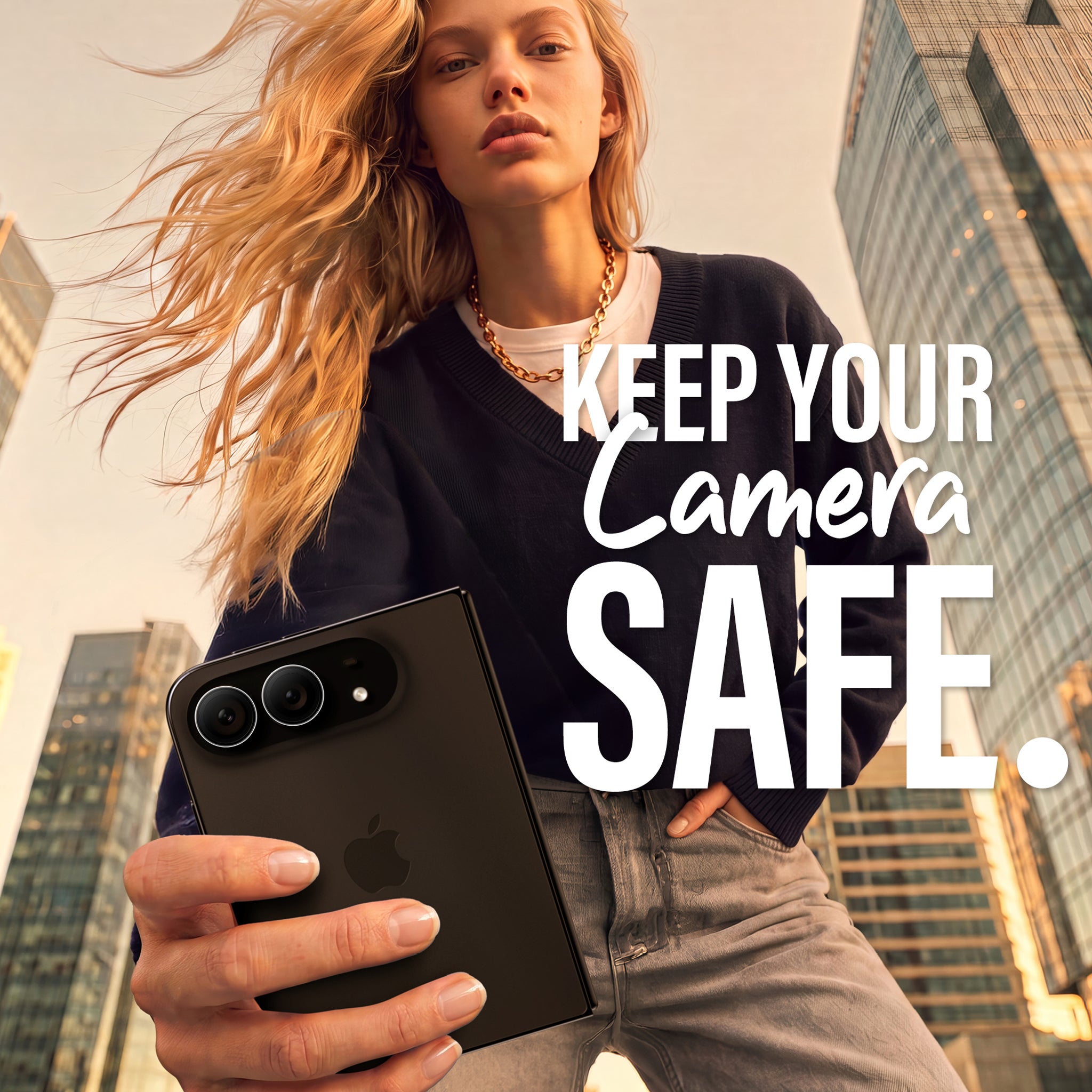 SAFE. by PanzerGlass® Camera Lens Protector Transparent iPhone Duo