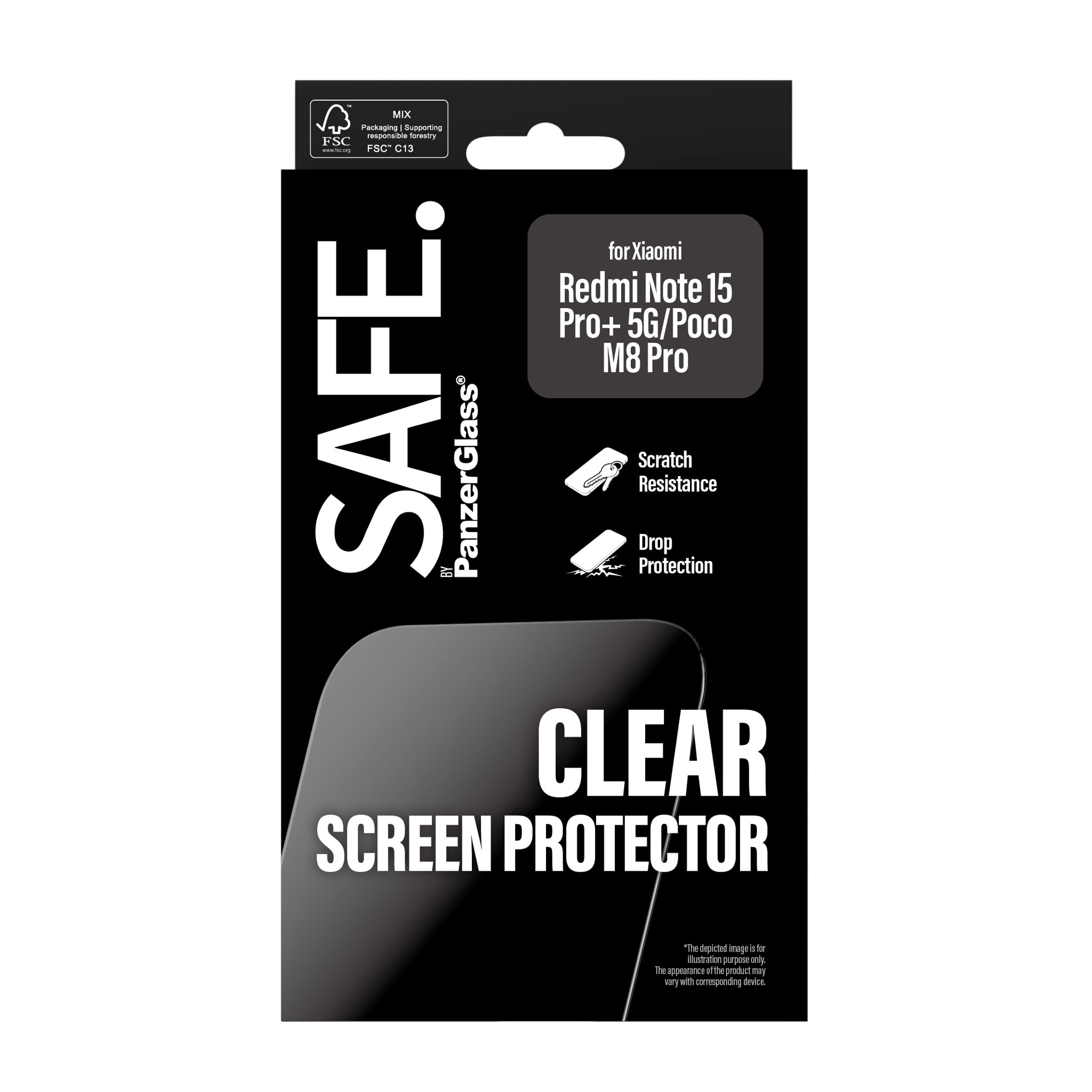 SAFE. by PanzerGlass® Screen Protector Xiaomi Redmi Note 15 Pro+ 5G | Poco M8 Pro | Ultra-Wide Fit