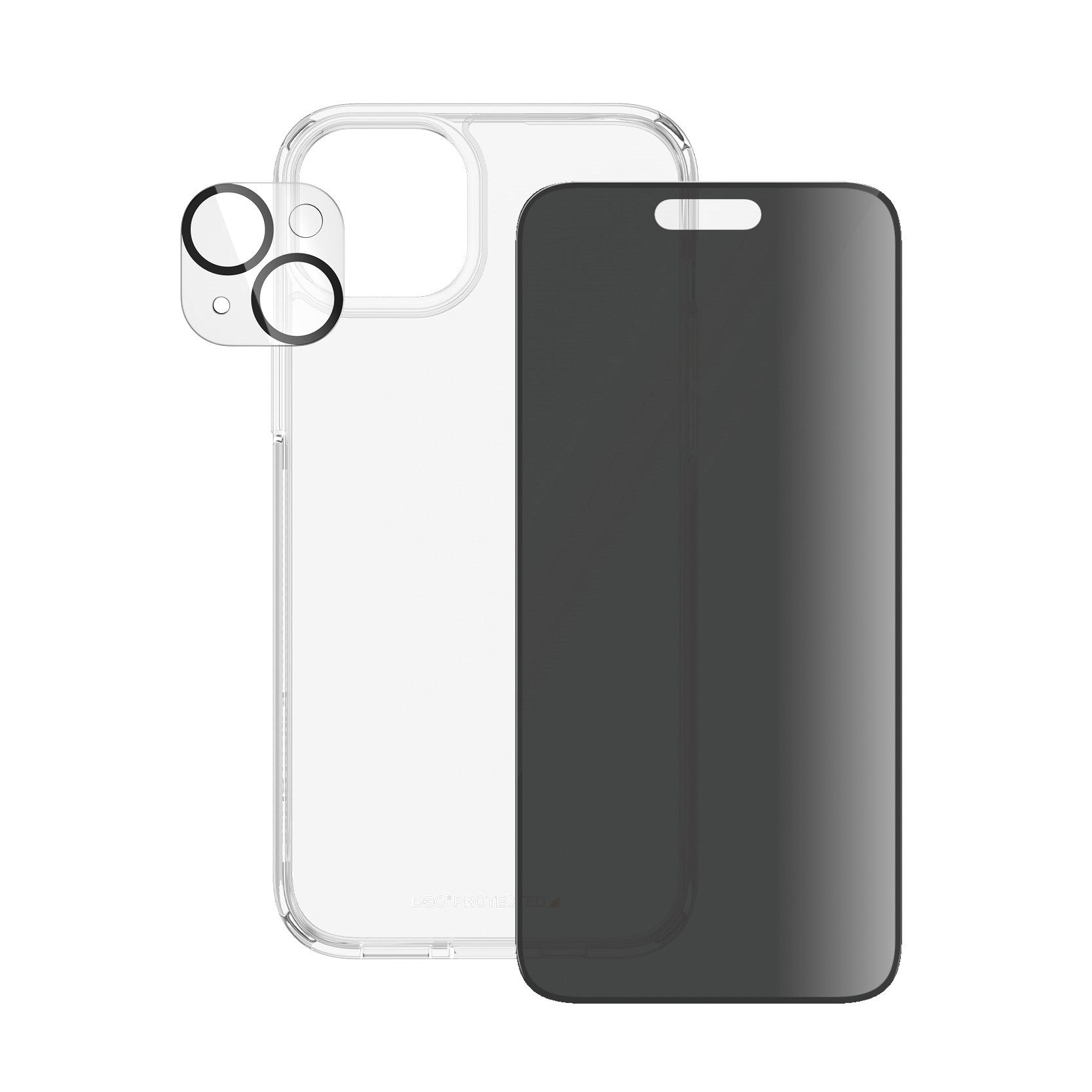 PanzerGlass® Privacy 3-in-1 Pack iPhone 15 Plus