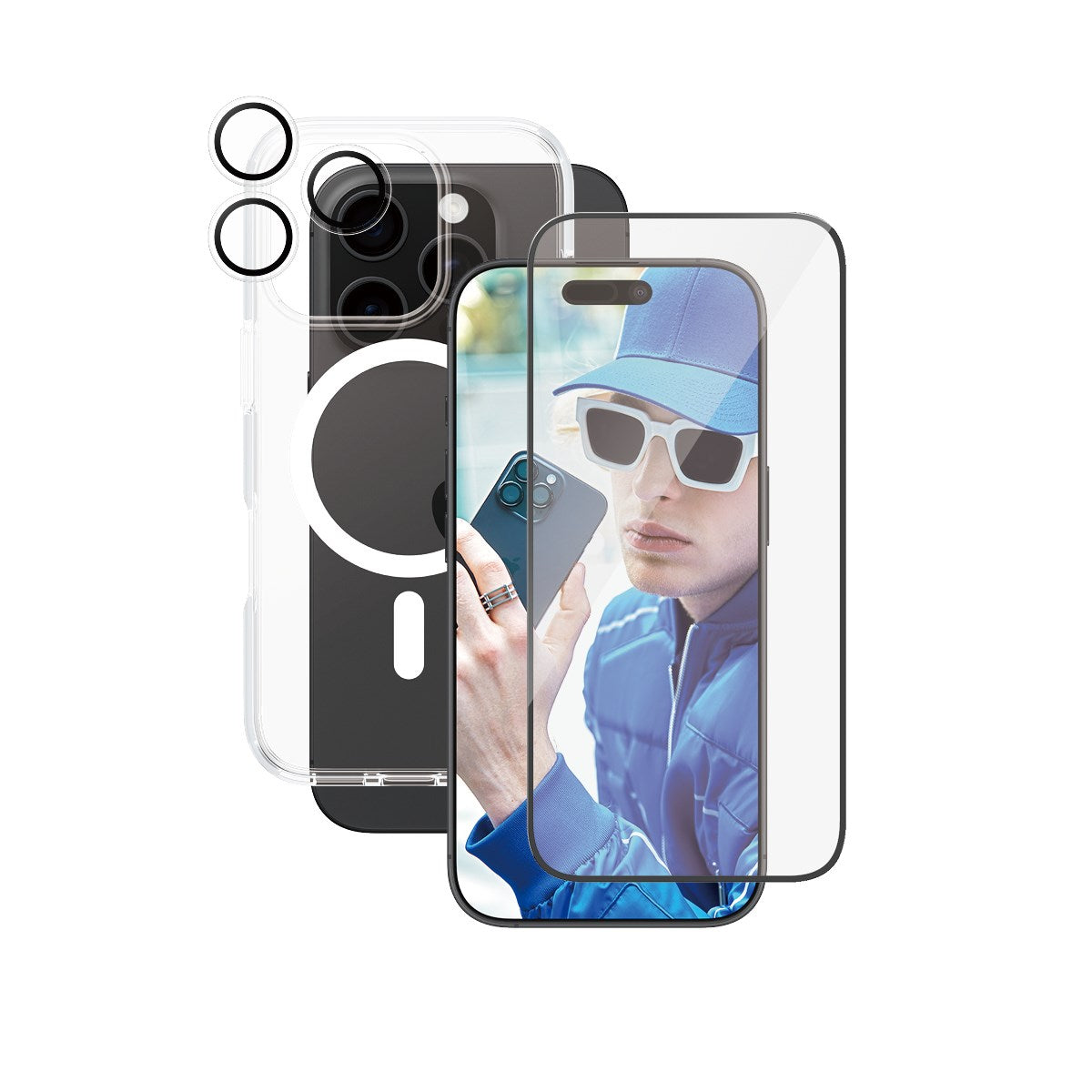 PanzerGlass CARE Flagship Colors iPhone 16 peachy