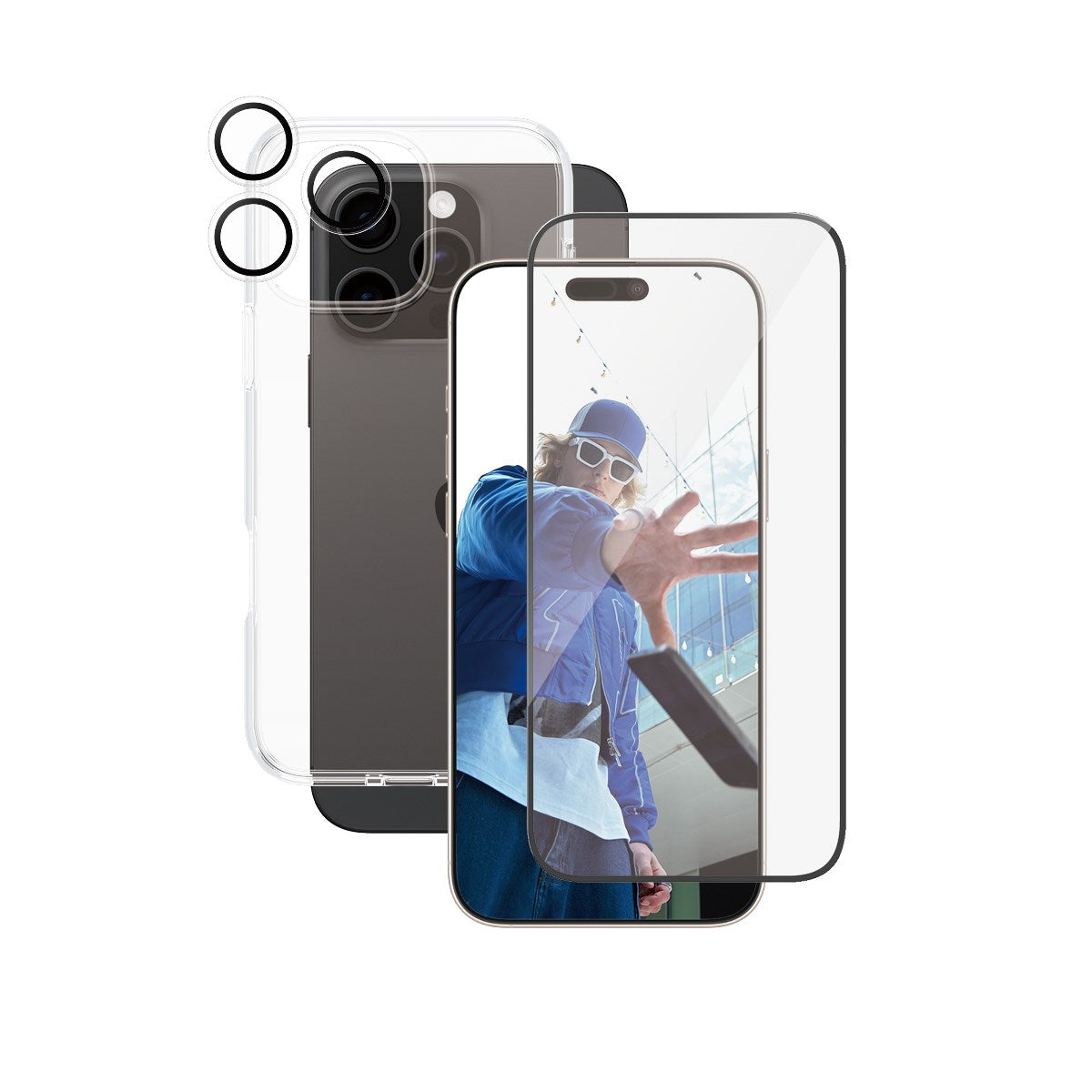 CARE by PanzerGlass® Flagship 3-in-1 Bundle iPhone 16 Pro Max