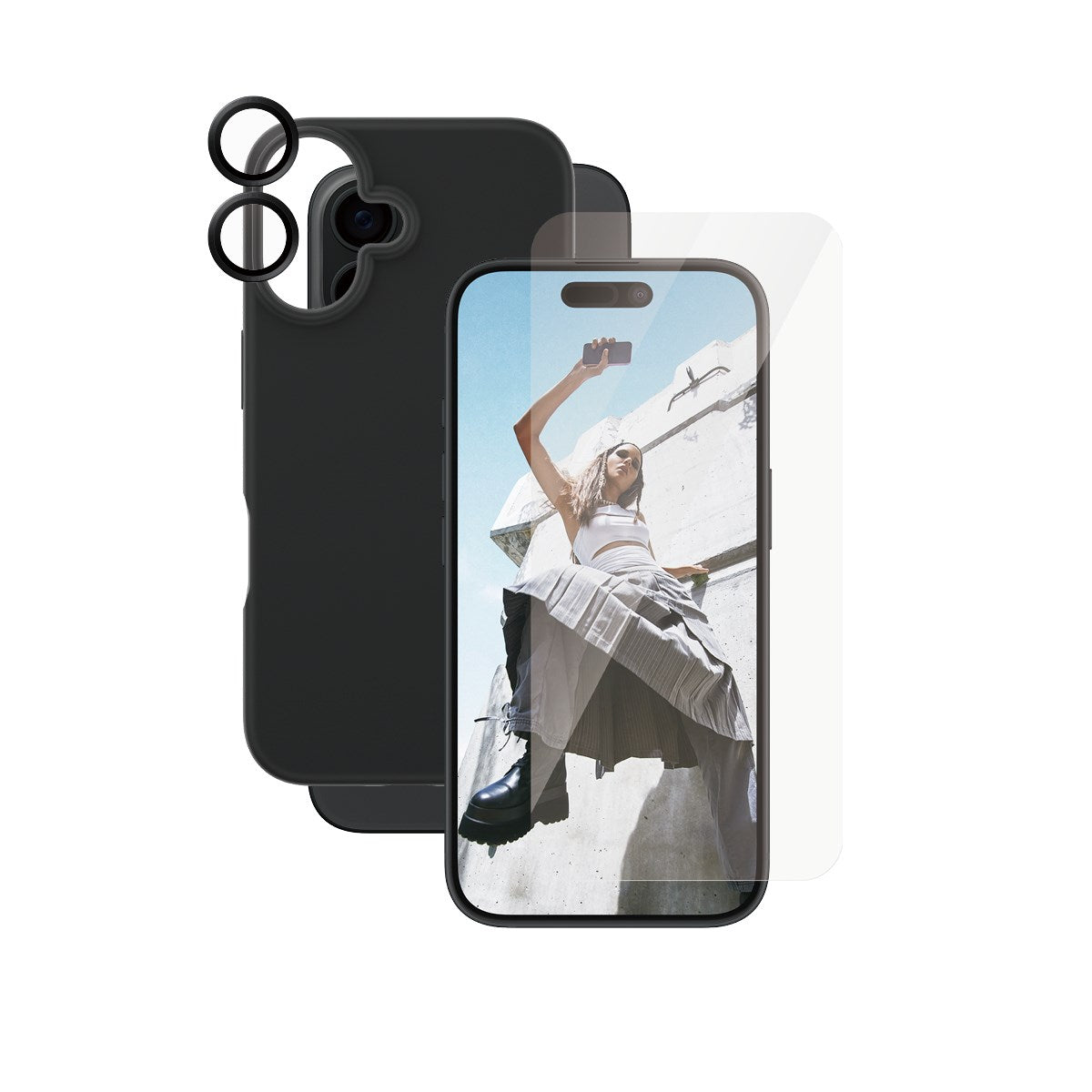 CARE by PanzerGlass® Fashion 3-in-1 Bundle iPhone 16