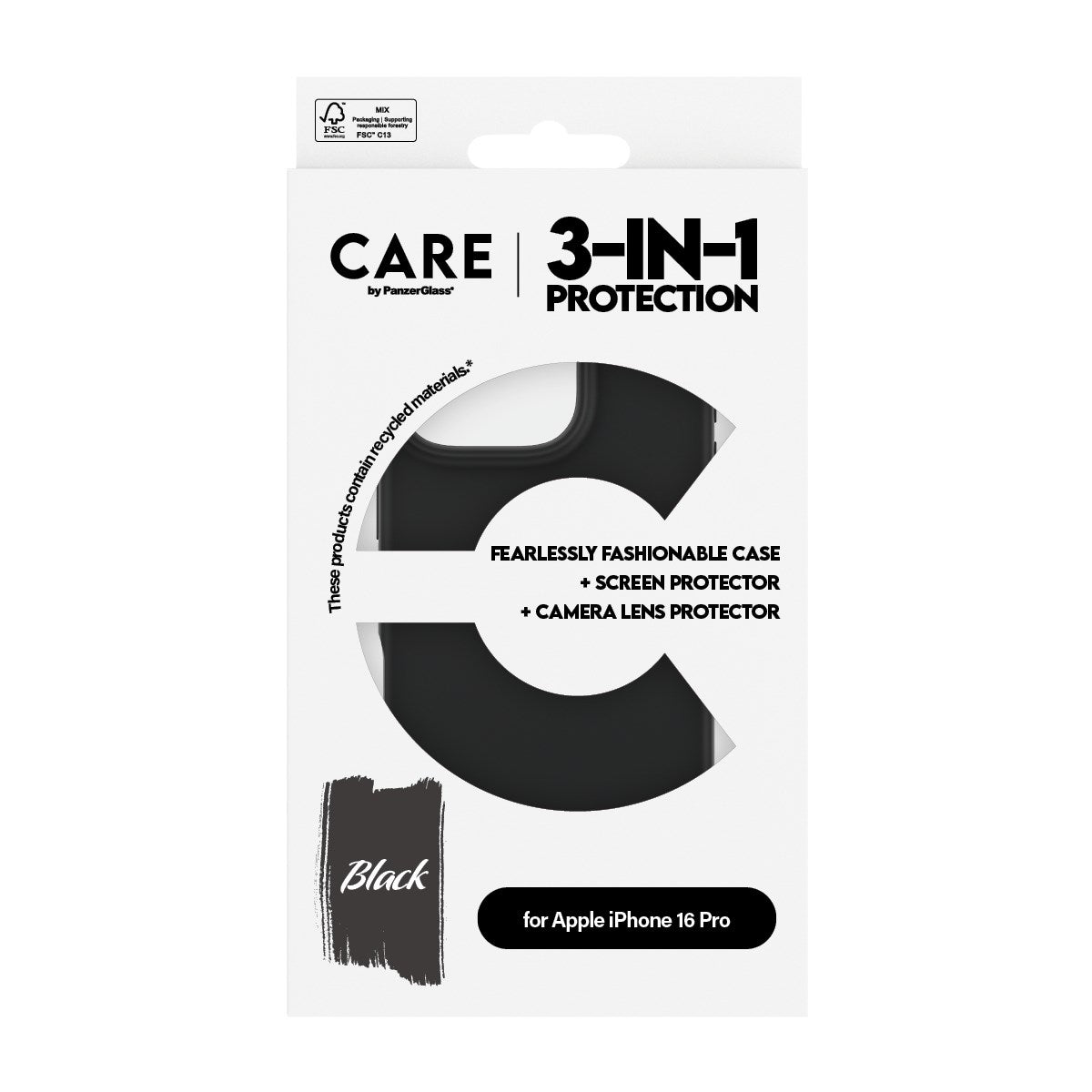 CARE by PanzerGlass® Fashion 3-in-1 Bundle iPhone 16 Pro