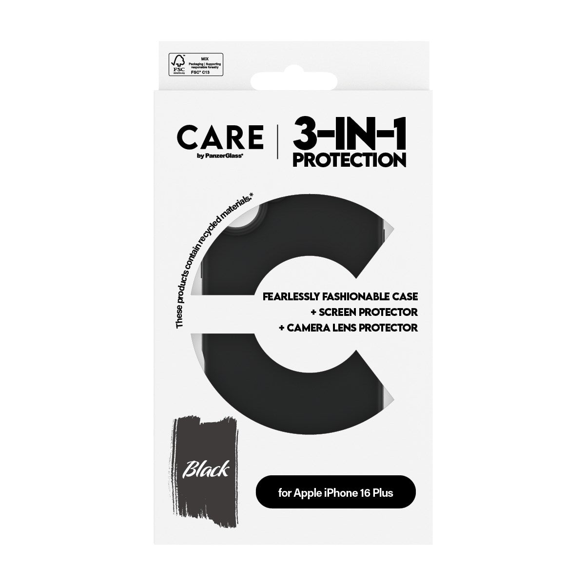 CARE by PanzerGlass® Fashion 3-in-1 Bundle iPhone 16 Plus
