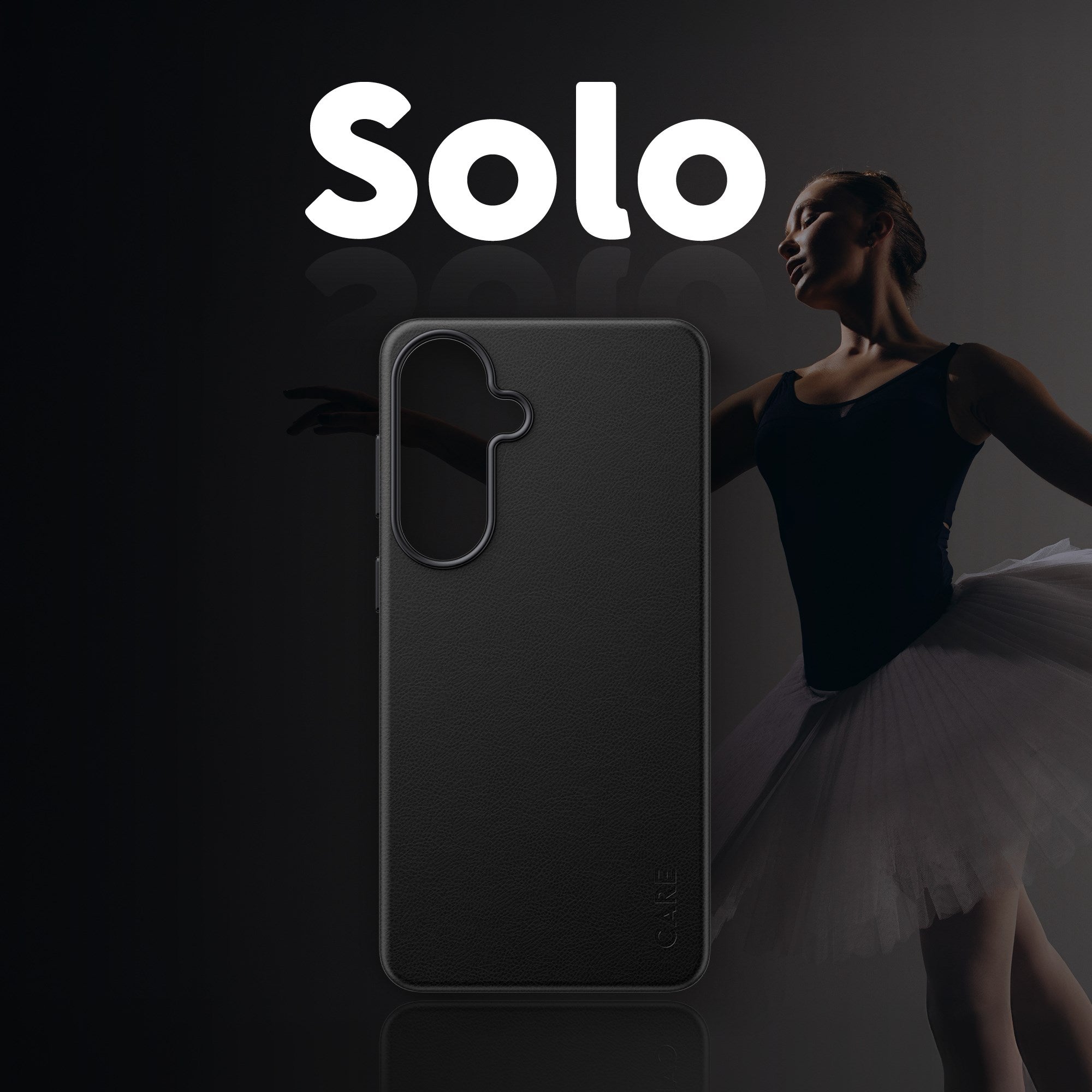 CARE™ by PanzerGlass® Solo Case Black w. Qi Samsung Galaxy S26