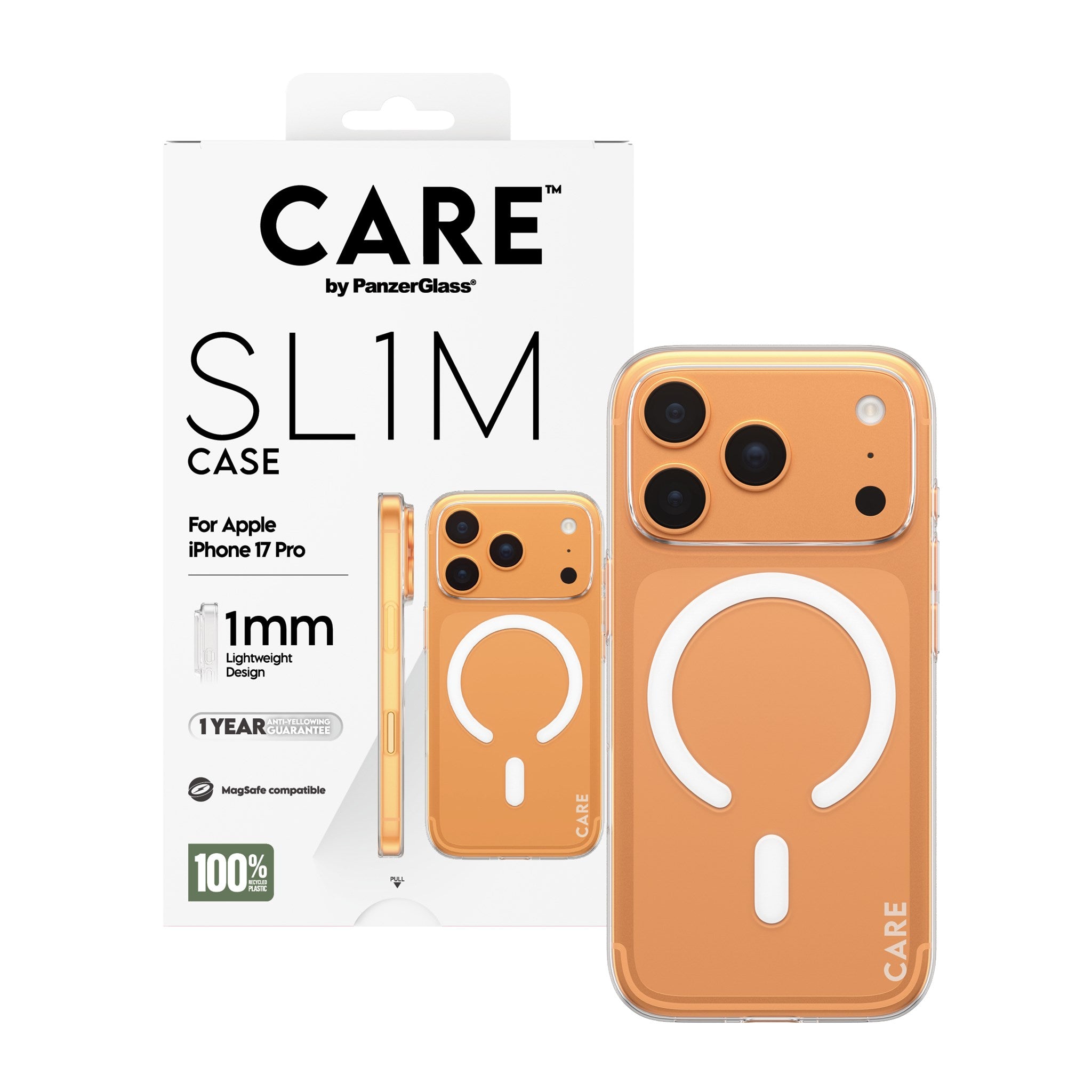 CARE™ by PanzerGlass® SL1M Case Transparent w. MagSafe iPhone 17 Pro