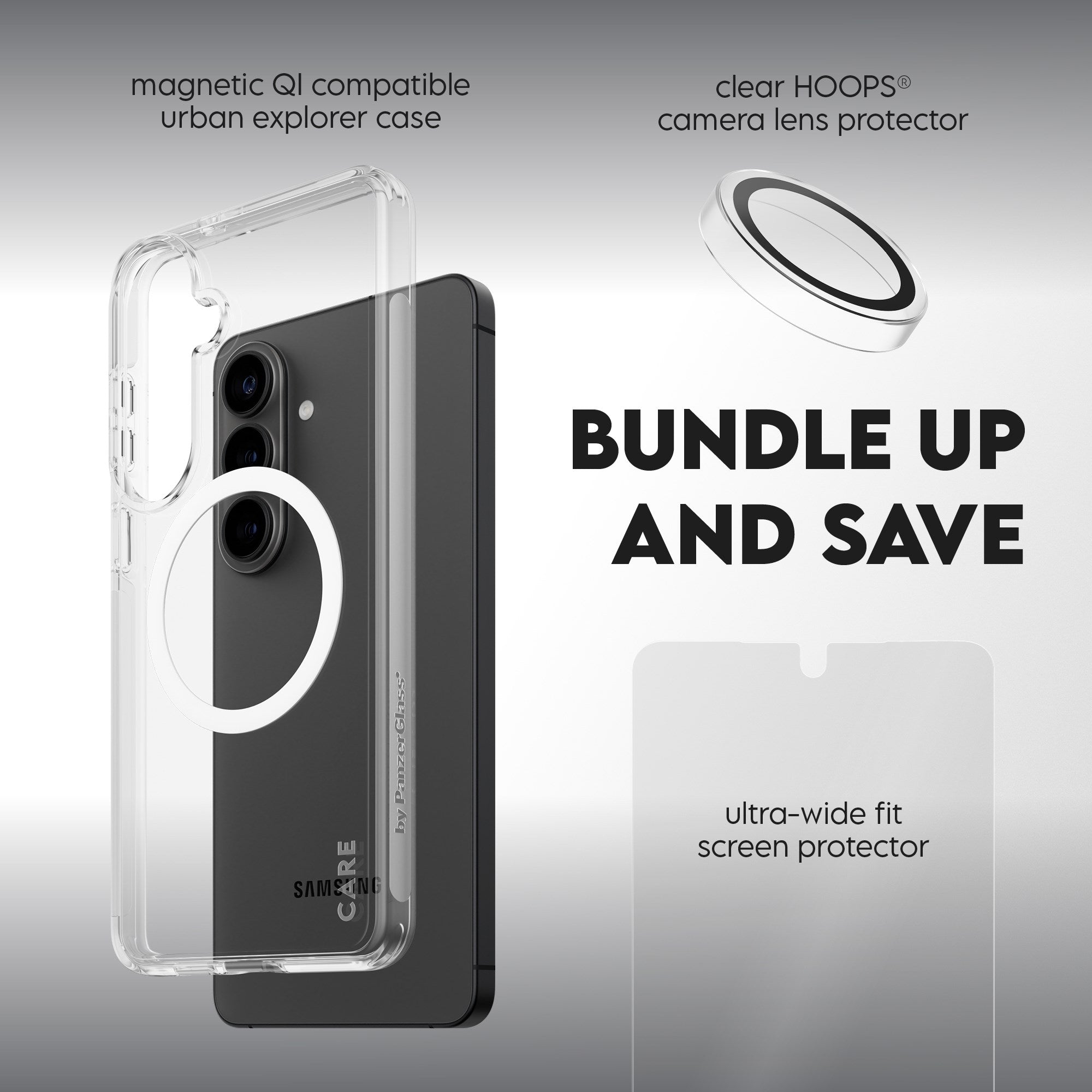 PanzerGlass® | CARE™ by PanzerGlass® 3-in-1 Bundle Samsung Galaxy S26