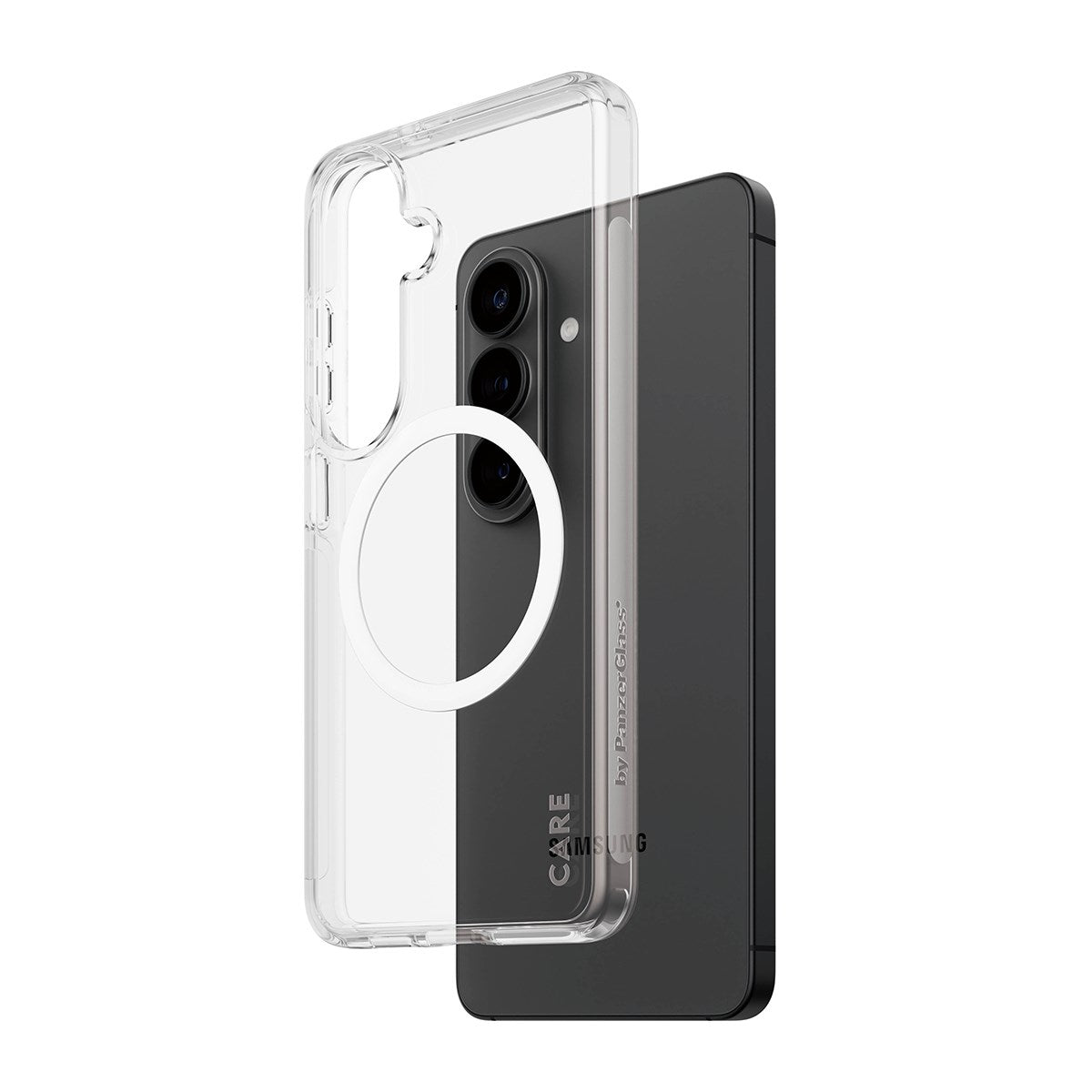 CARE™ by PanzerGlass® Urban Explorer Case Transparent w. White Qi Samsung Galaxy S26
