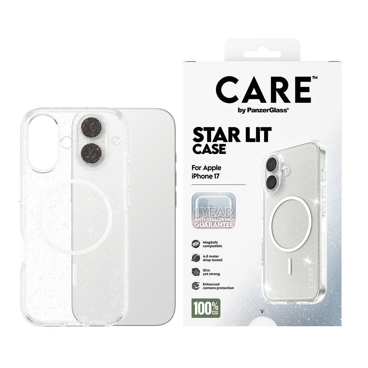 CARE™ by PanzerGlass® Urban Explorer Case Star Lit w. White MagSafe iPhone 17