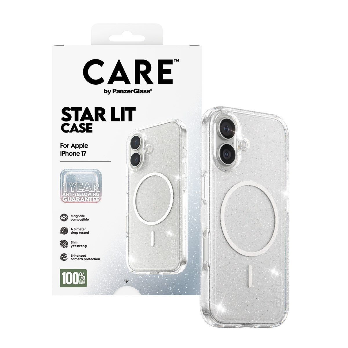 CARE™ by PanzerGlass® Urban Explorer Case Star Lit w. White MagSafe iPhone 17