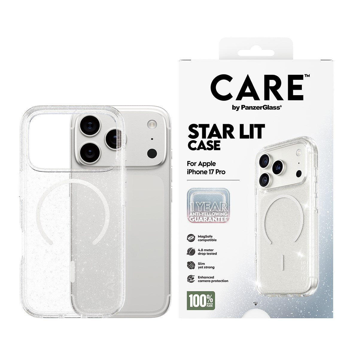 CARE™ by PanzerGlass® Urban Explorer Case Star Lit w. White MagSafe iPhone 17 Pro