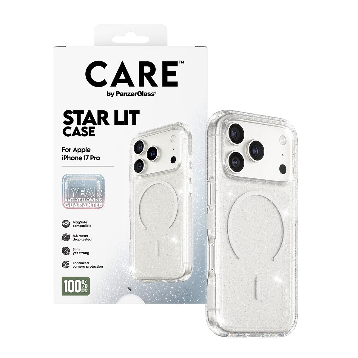 CARE™ by PanzerGlass® Urban Explorer Case Star Lit w. White MagSafe iPhone 17 Pro