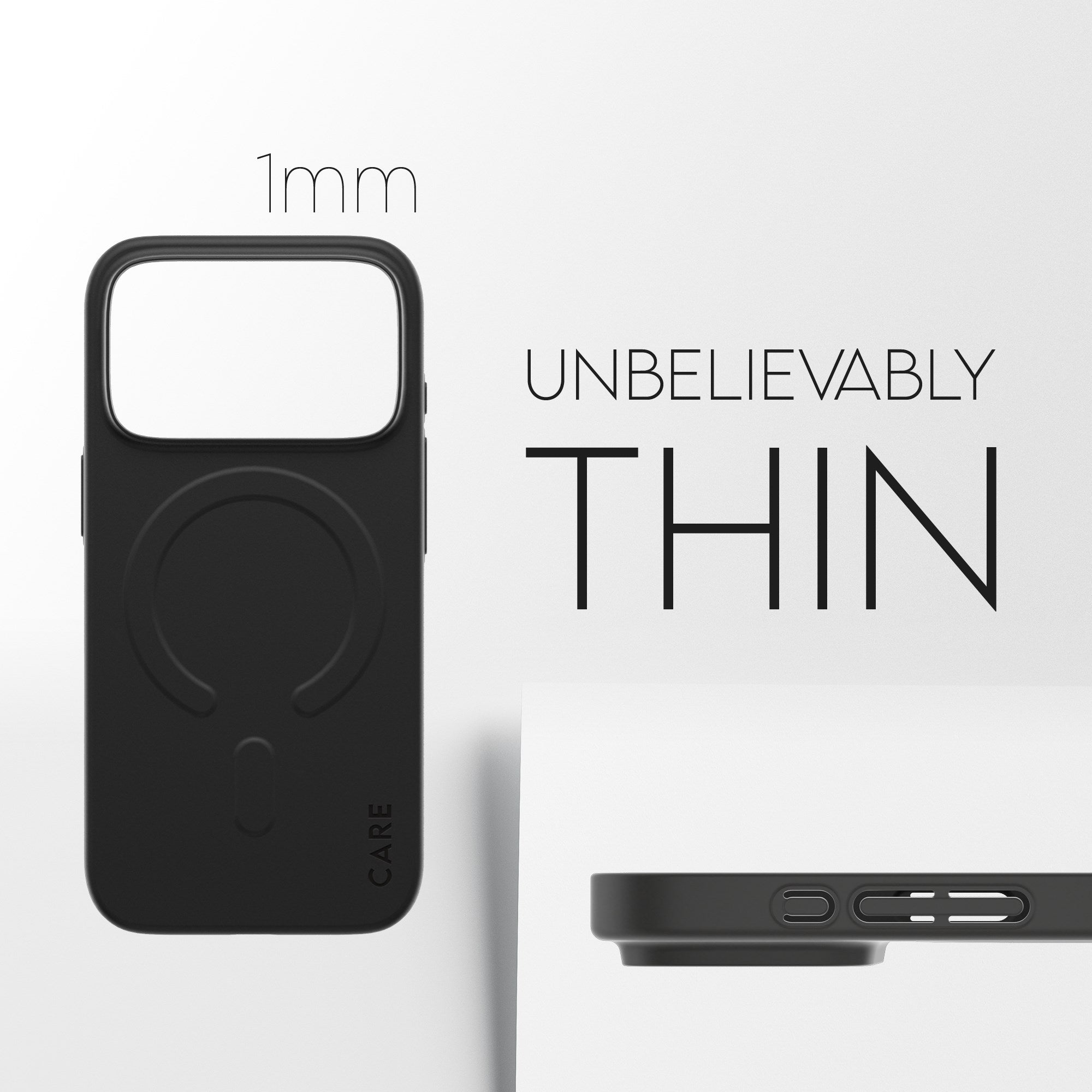 CARE™ by PanzerGlass® SL1M Case Black w. MagSafe iPhone 17 Pro