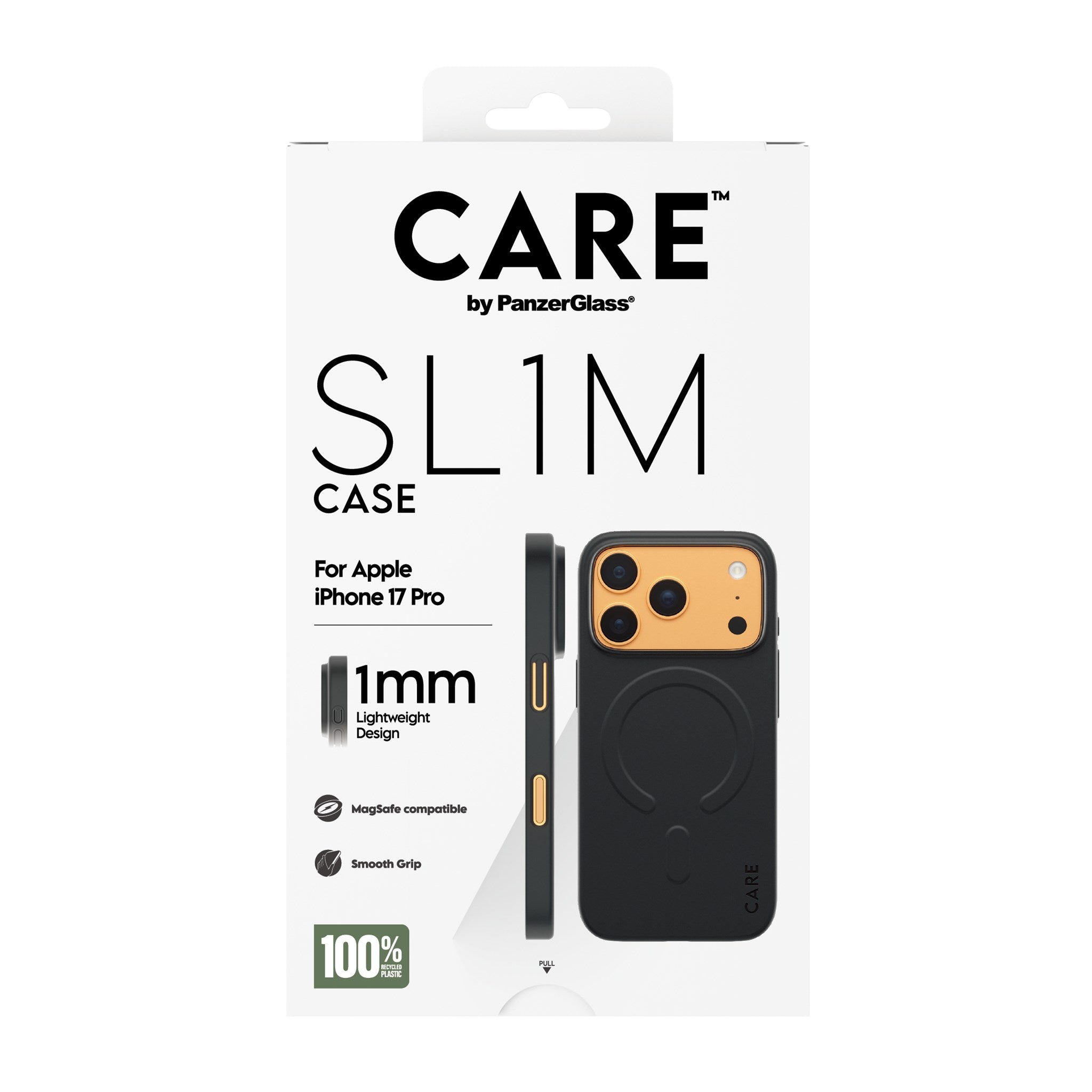 CARE™ by PanzerGlass® SL1M Case Black w. MagSafe iPhone 17 Pro