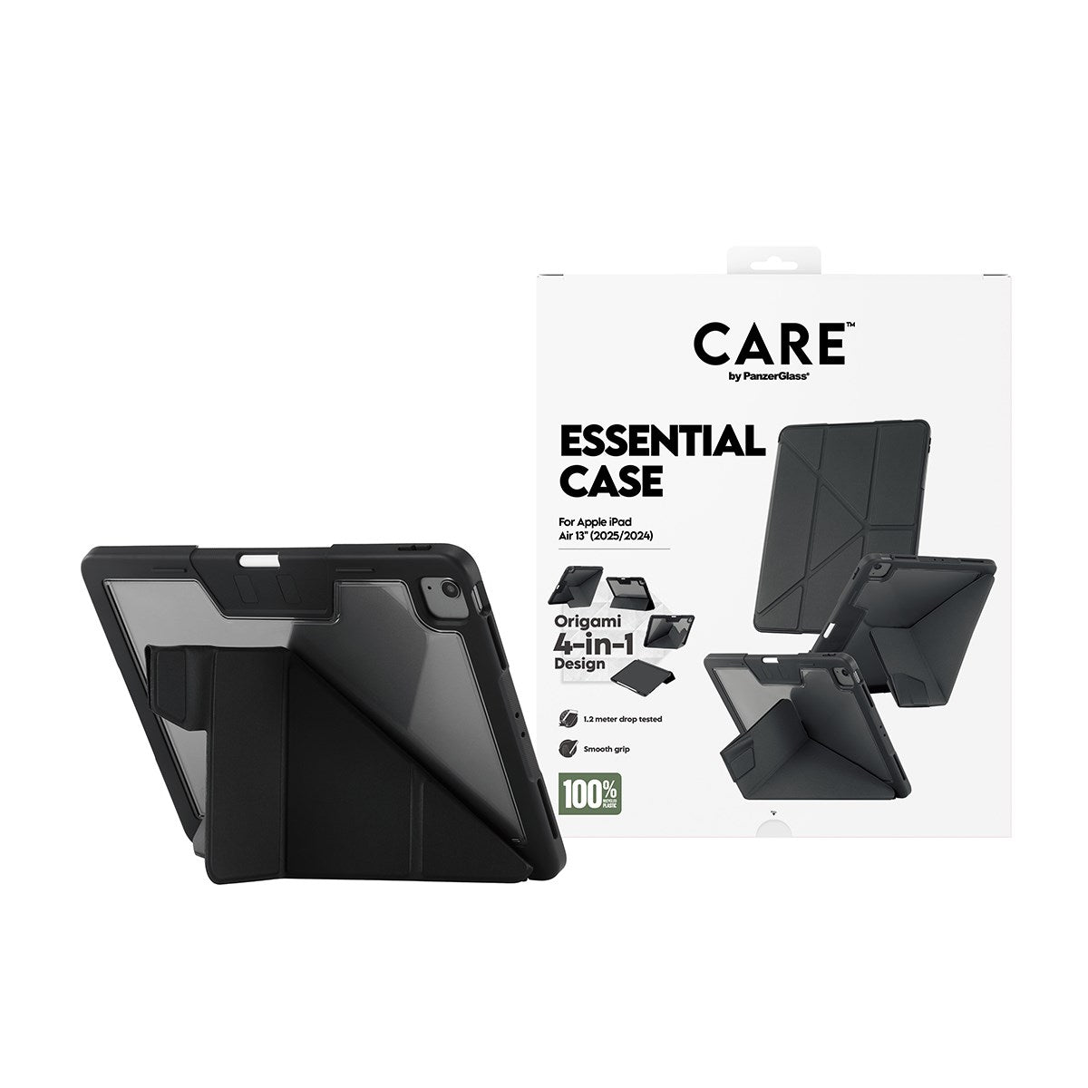 CARE by PanzerGlass® TPU Essential Case Black iPad Air 13