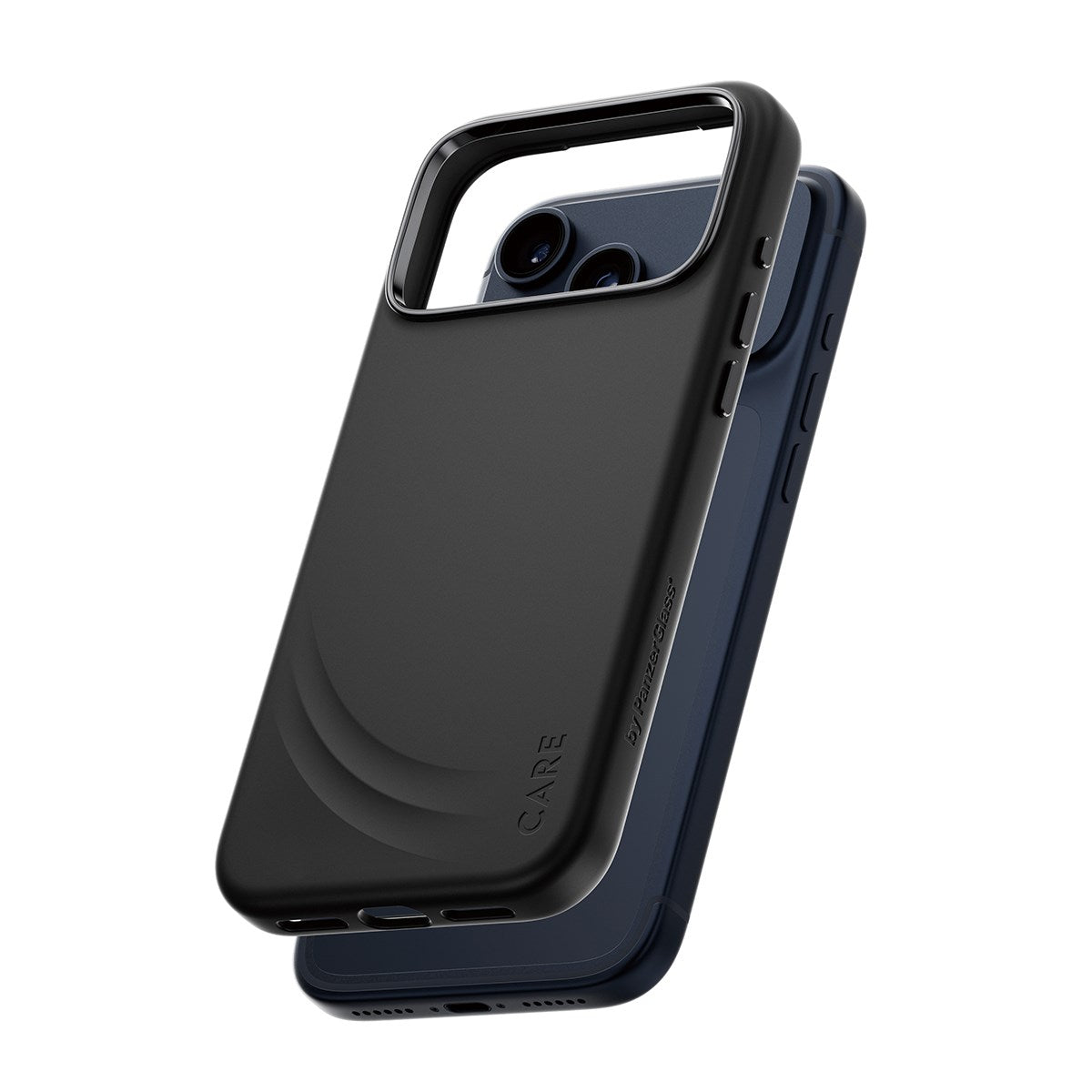 CARE™ by PanzerGlass® Flow Case Black w. Haptic Button & MagSafe iPhone 17 Pro Max