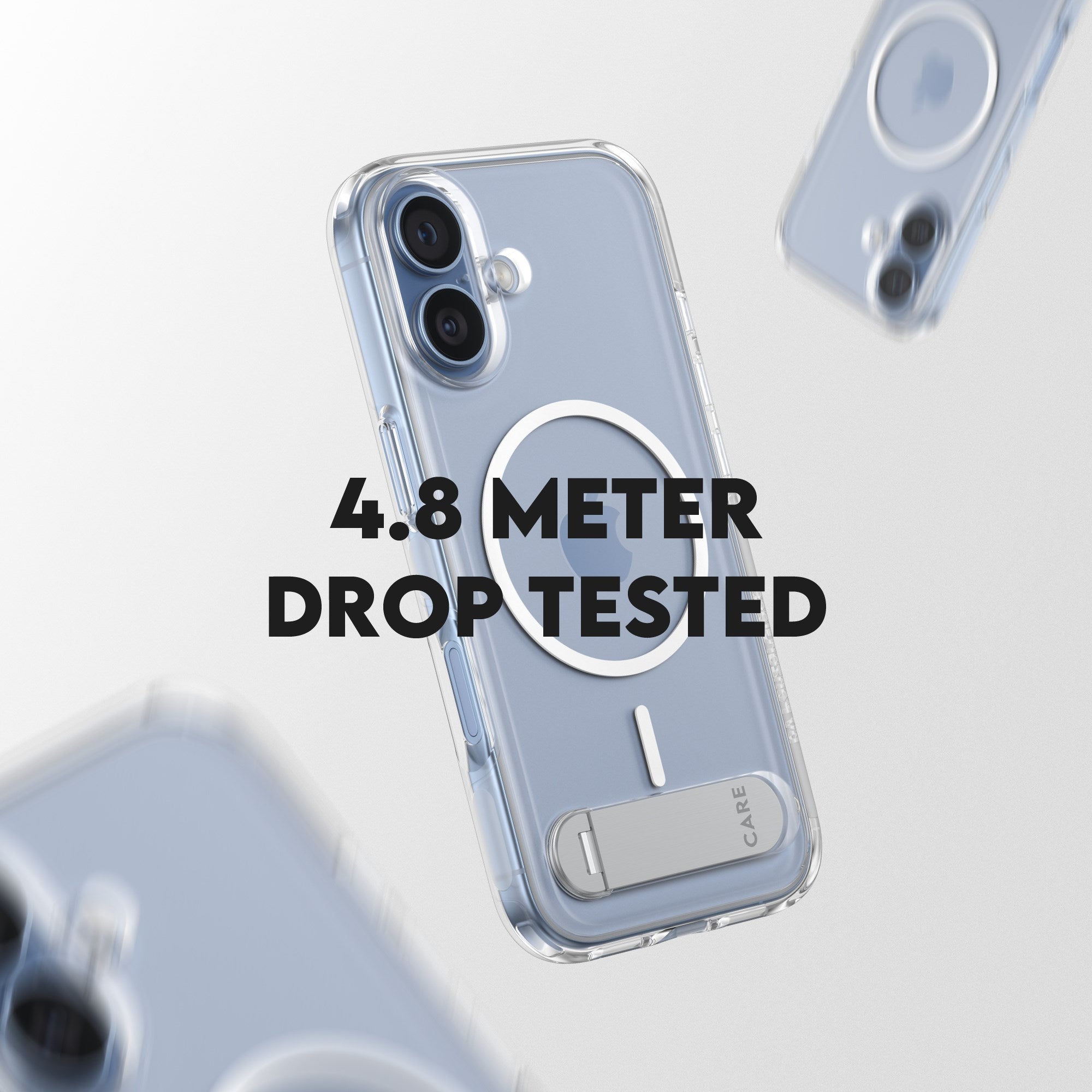 CARE by PanzerGlass® Feature Case Transparent w. Kickstand & MagSafe iPhone 17