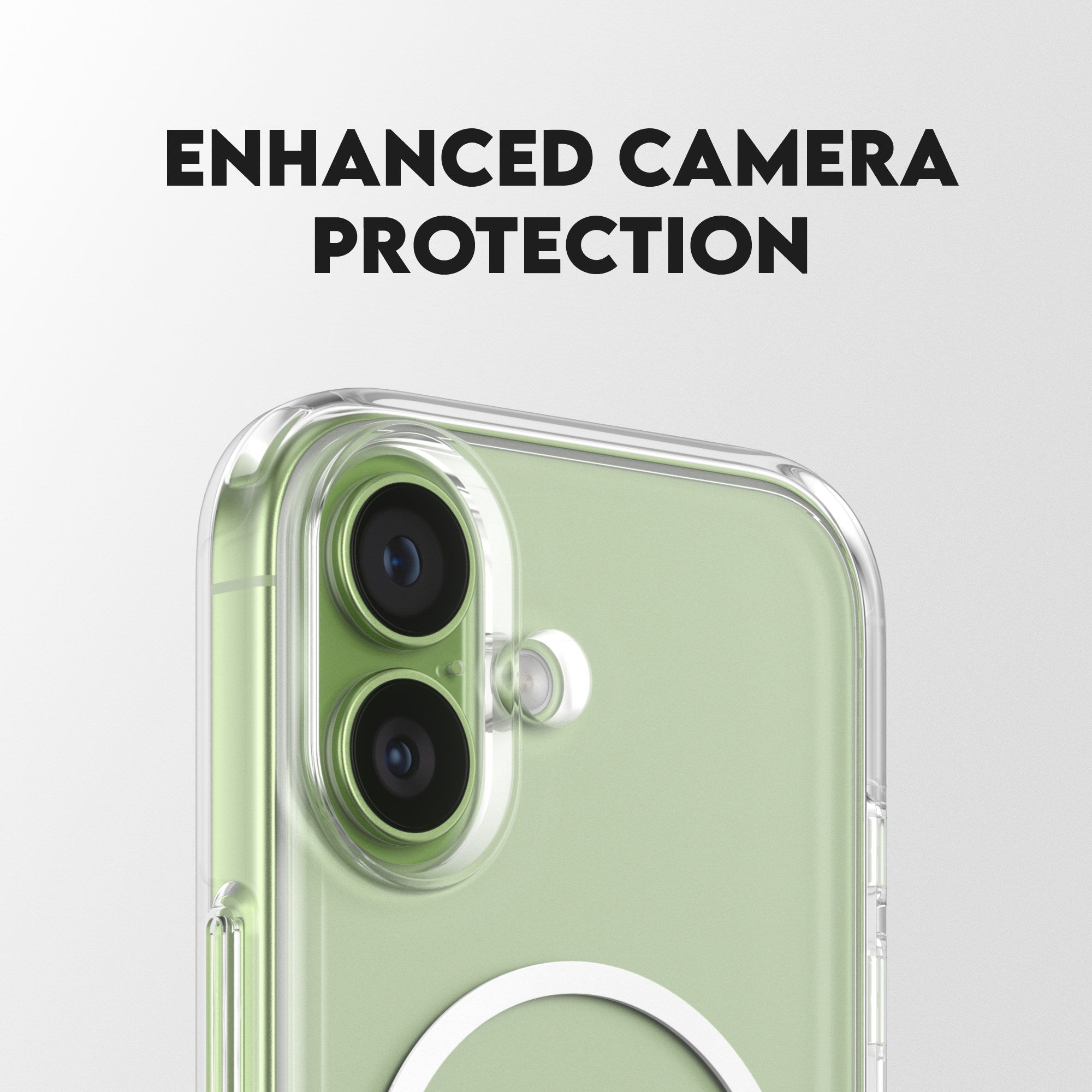 CARE by PanzerGlass® Feature Case Transparent w. Kickstand & MagSafe iPhone 17