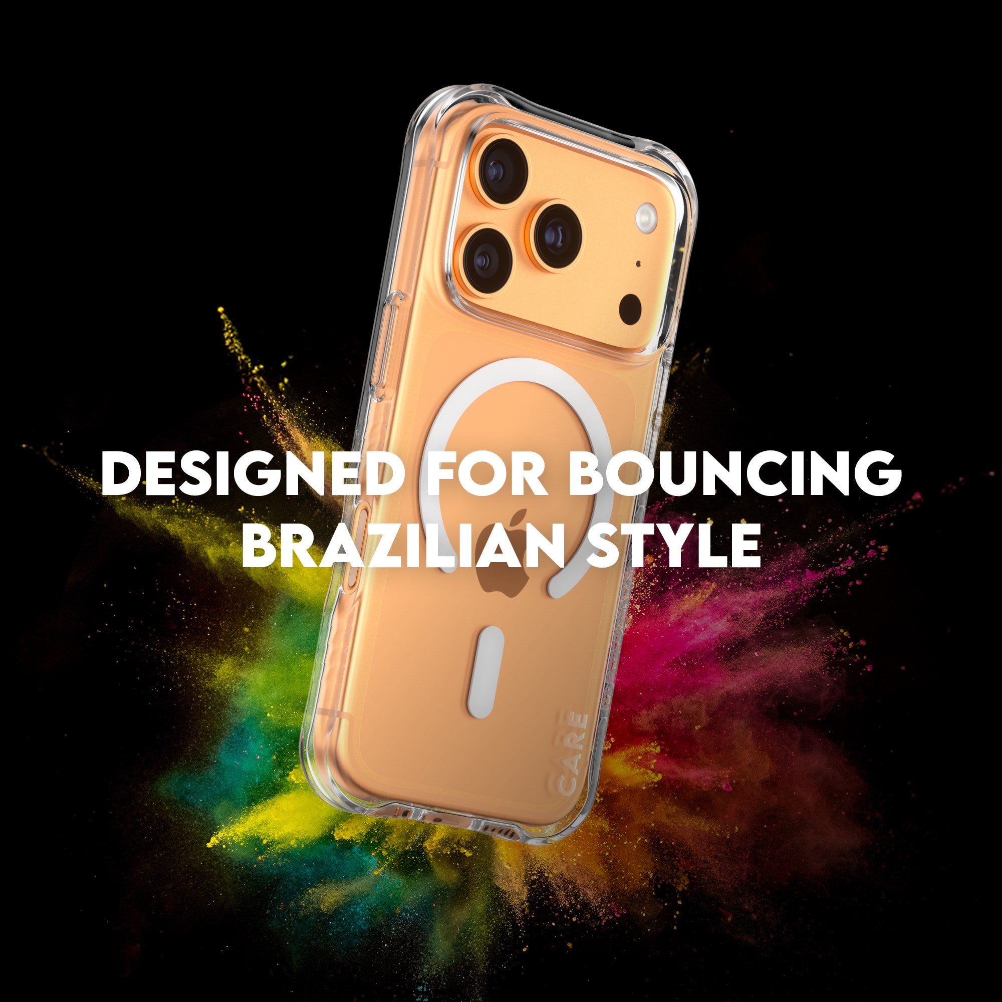 CARE™ by PanzerGlass® Samba Case Transparent w. White MagSafe iPhone 17 Pro