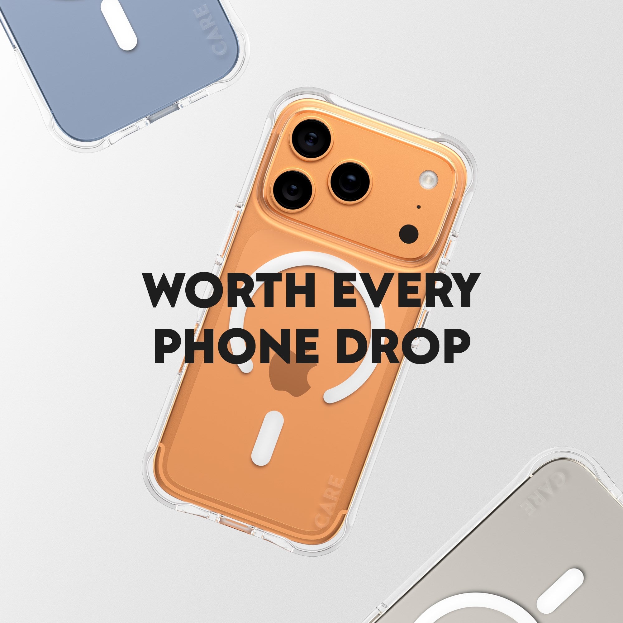 CARE™ by PanzerGlass® Samba Case Transparent w. White MagSafe iPhone 17 Pro