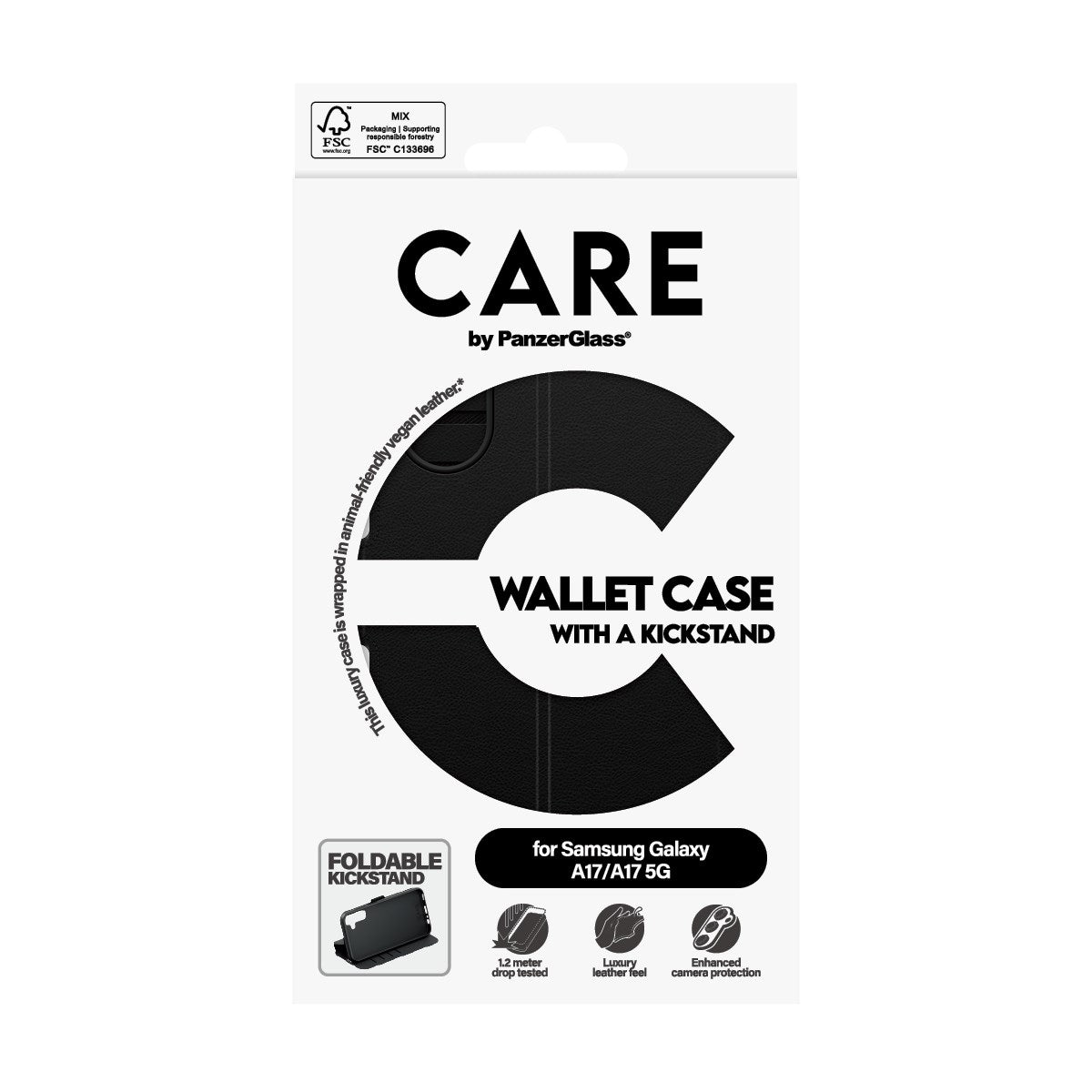 CARE by PanzerGlass® Wallet Case w. Kickstand Samsung Galaxy M17 5G | A17 | A17 5G