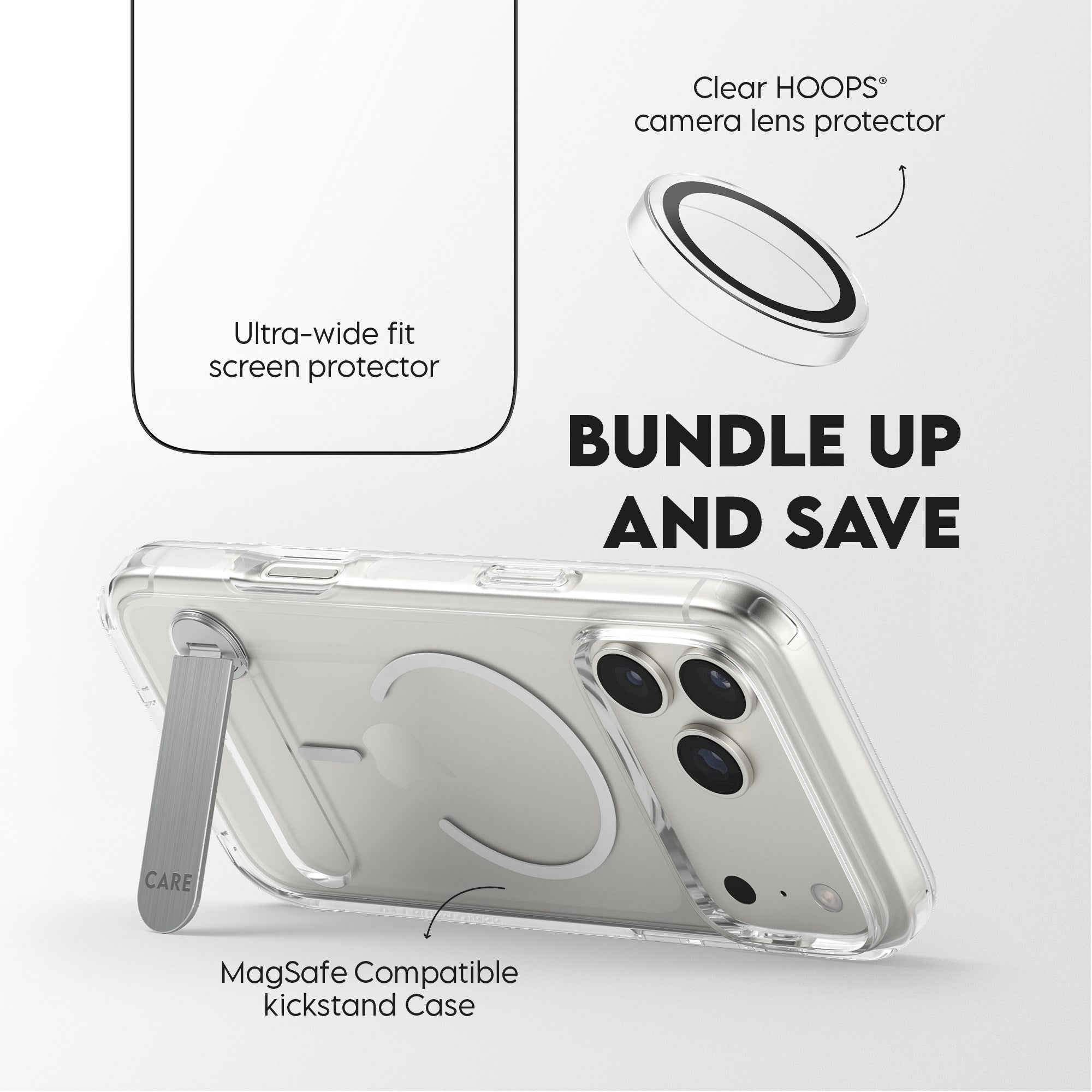 PanzerGlass® | CARE™ by PanzerGlass® 3-in-1 Kick Bundle iPhone 17 Pro Max