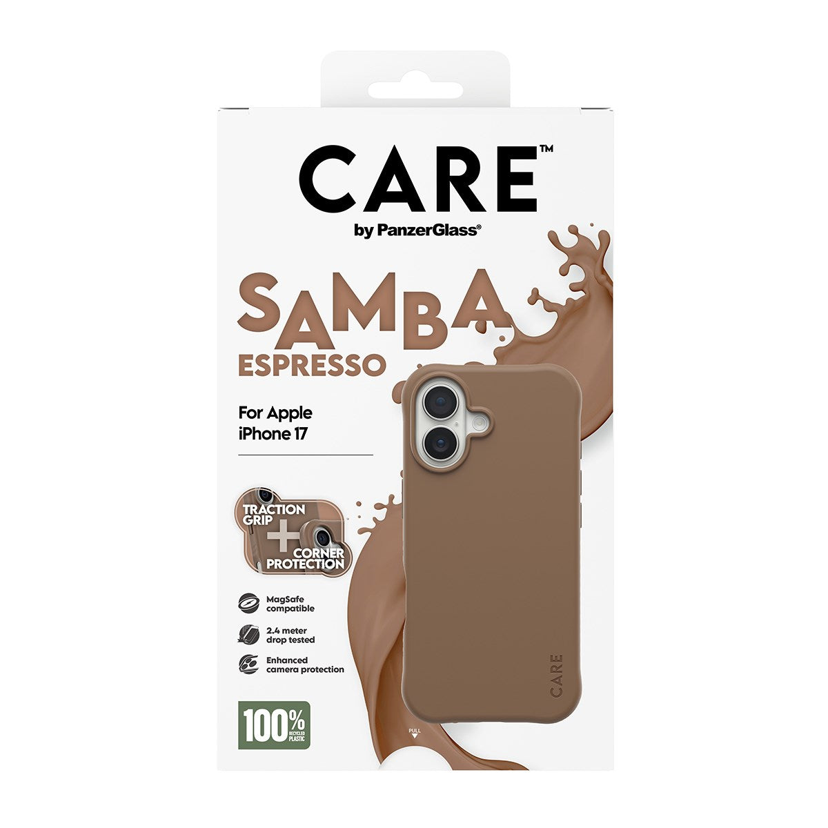 CARE™ by PanzerGlass® Samba Case Espresso w. MagSafe iPhone 17