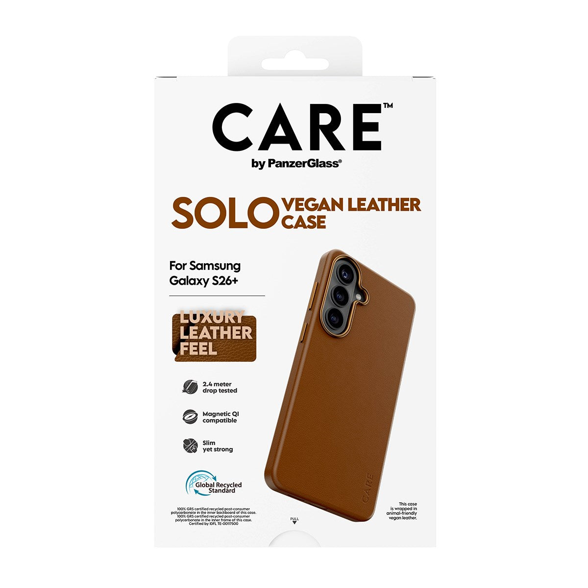 CARE™ by PanzerGlass® Solo Case Brown w. Qi Samsung Galaxy S26+