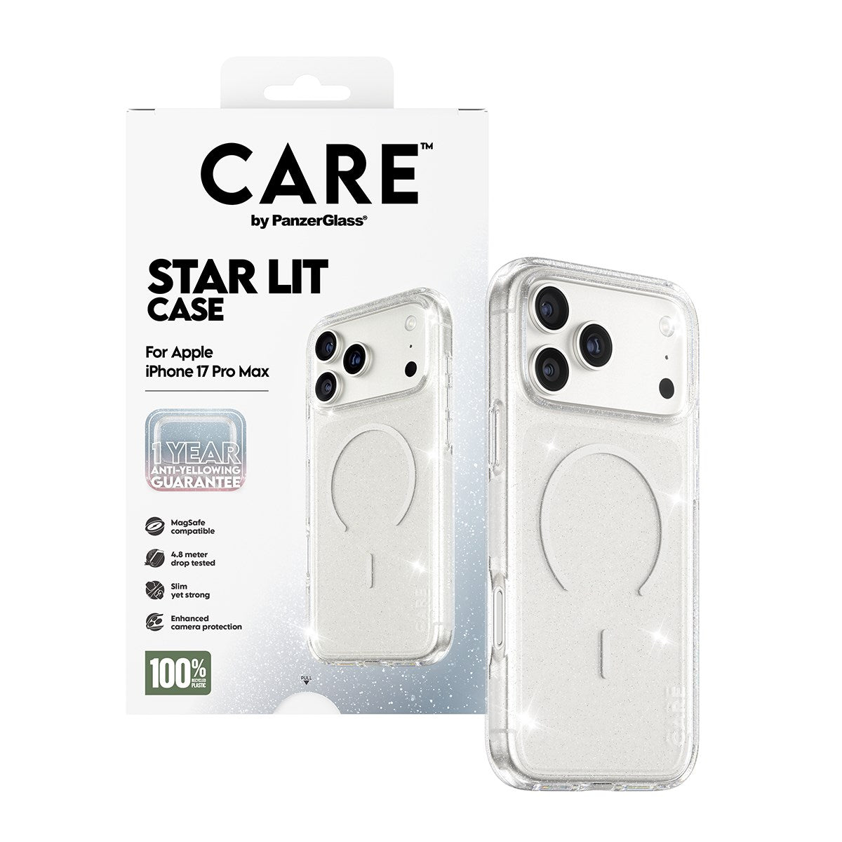 CARE™ by PanzerGlass® Urban Explorer Case Star Lit w. White MagSafe iPhone 17 Pro Max