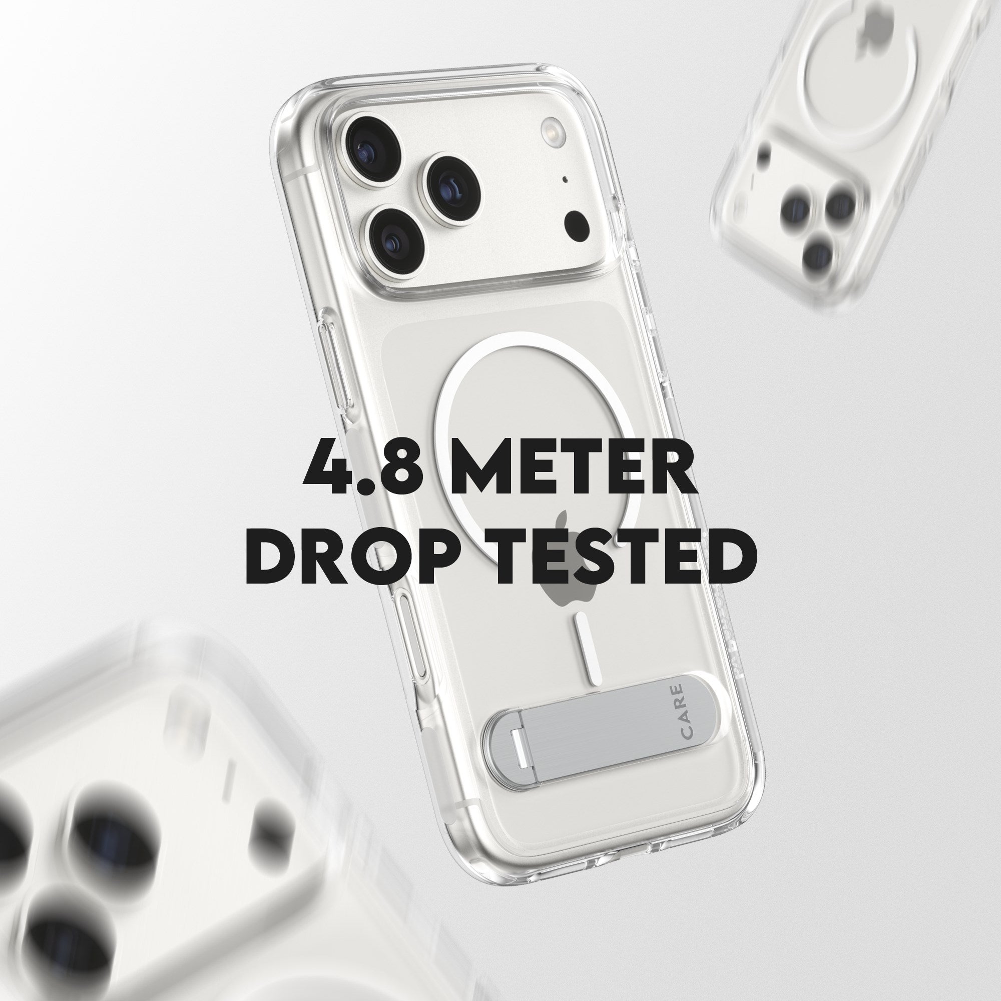 CARE™ by PanzerGlass® Case Transparent w. Kickstand & MagSafe iPhone 17 Pro Max