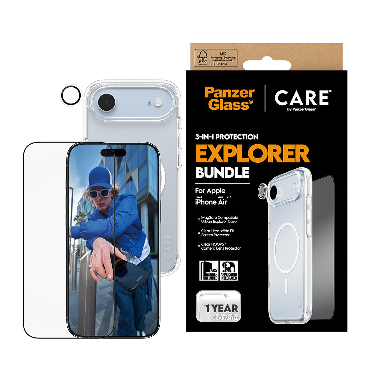 PanzerGlass® | CARE™ by PanzerGlass® 3-in-1 Bundle iPhone Air