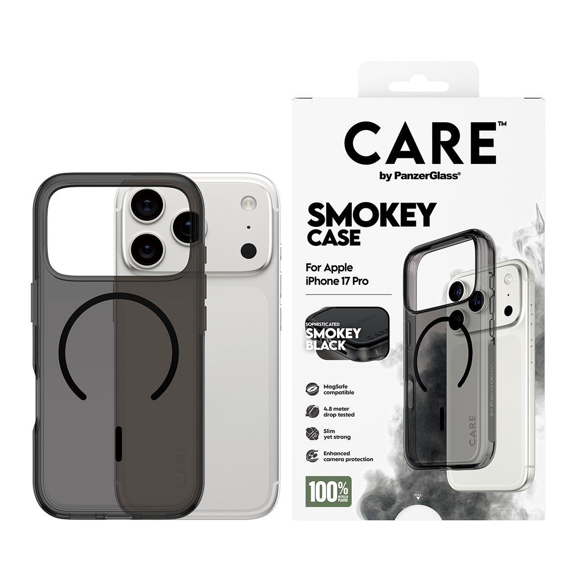 CARE™ by PanzerGlass® Urban Explorer Case Smokey w. Black MagSafe iPhone 17 Pro