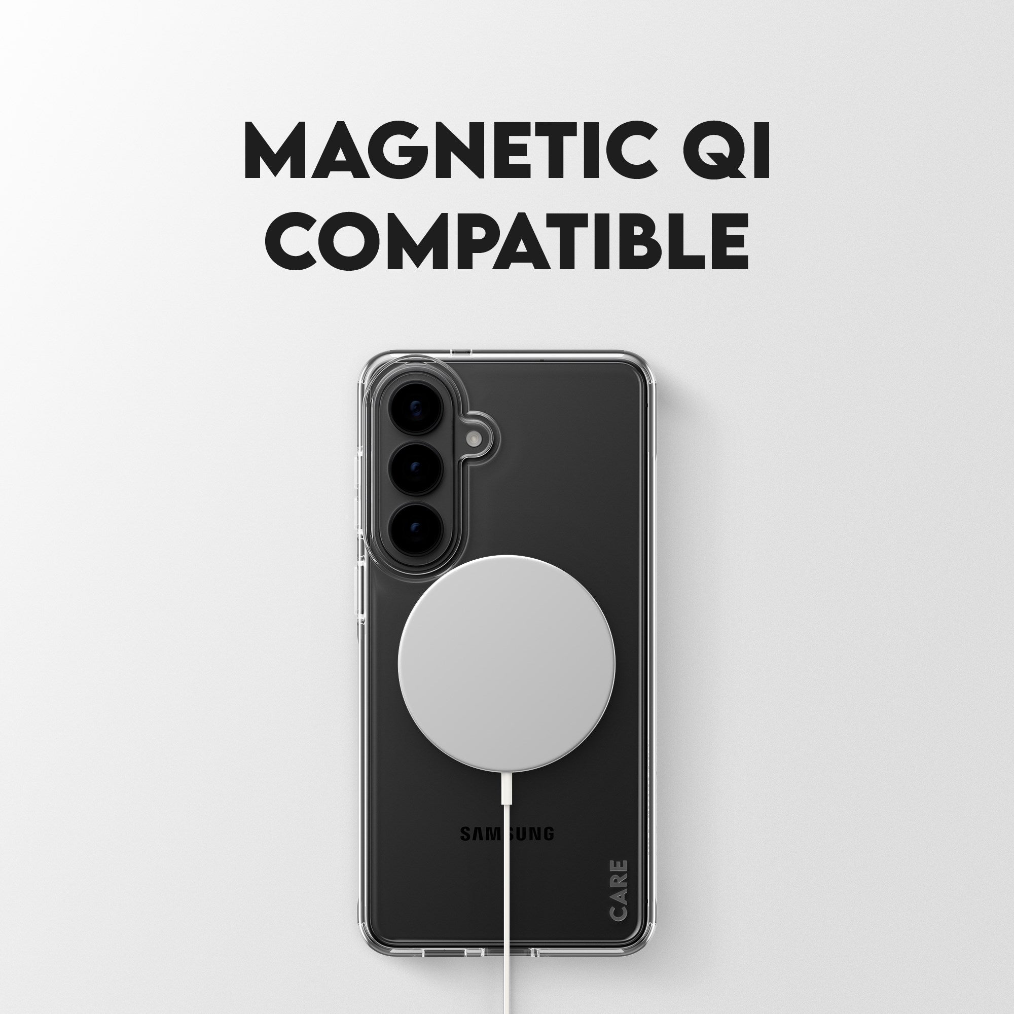 CARE™ by PanzerGlass® Urban Explorer Case Transparent w. White Qi Samsung Galaxy S26+