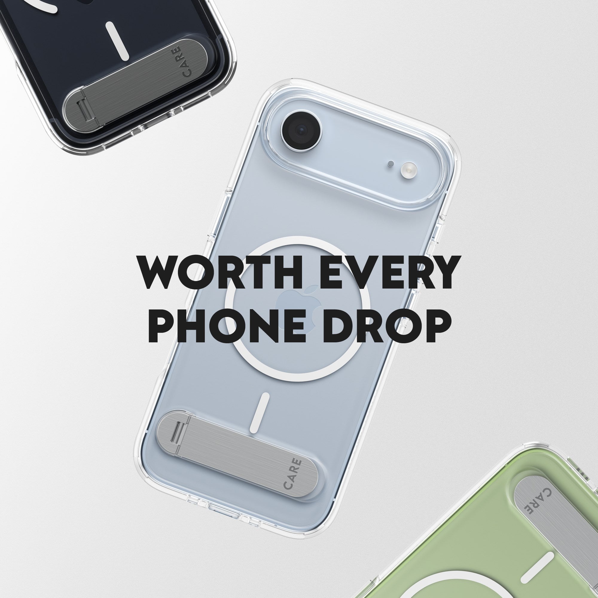 CARE™ by PanzerGlass® Case Transparent w. Kickstand & MagSafe iPhone Air