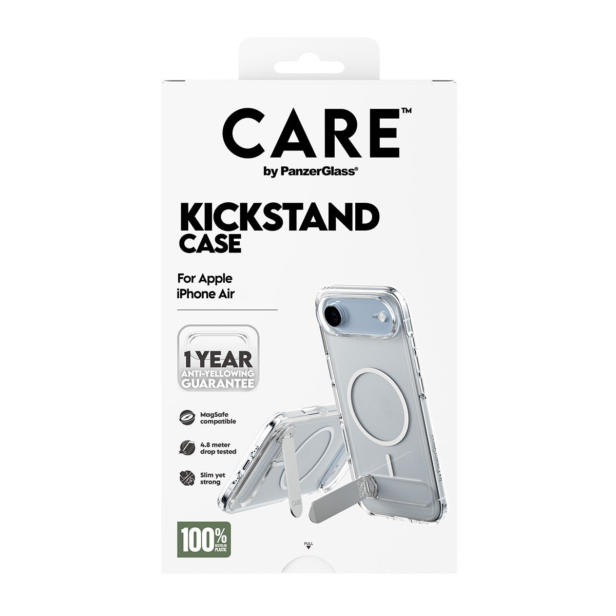 CARE by PanzerGlass® Feature Case Transparent w. Kickstand & MagSafe iPhone Air