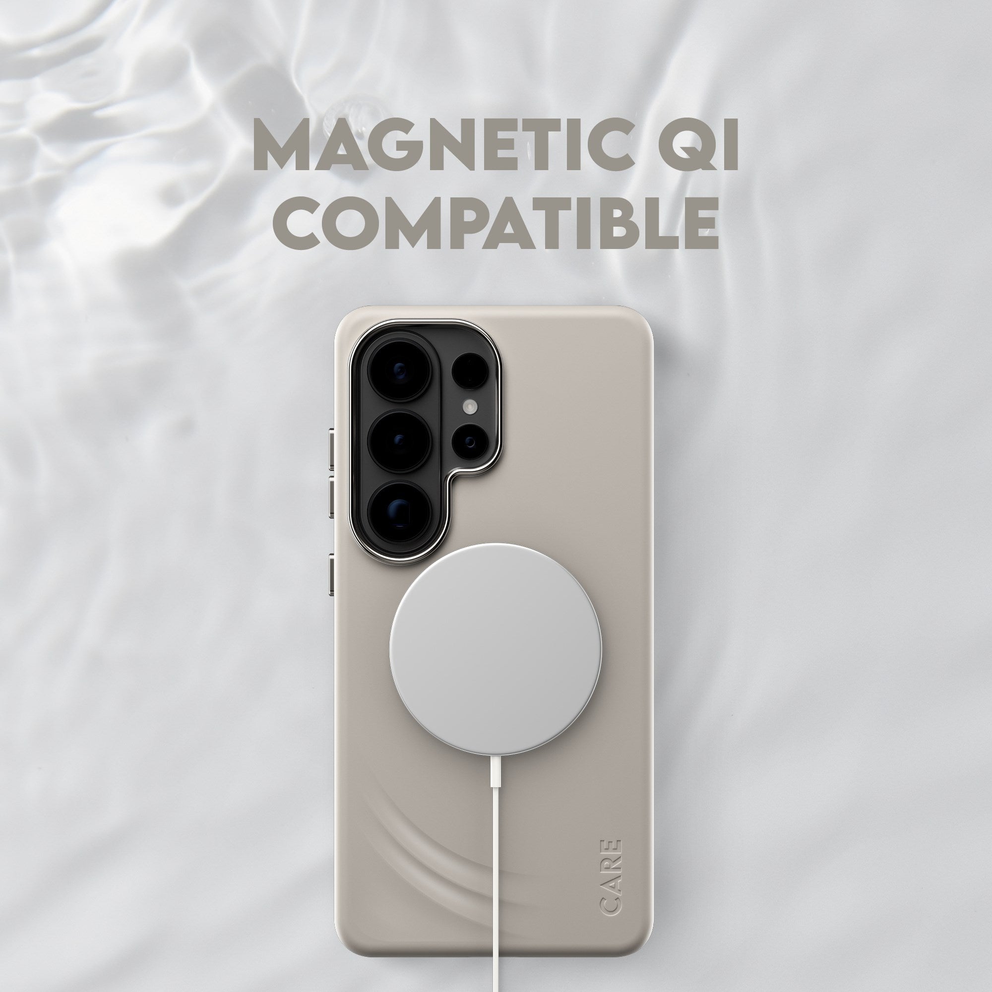 CARE™ by PanzerGlass® Flow Case Vanilla w. Qi Samsung Galaxy S26 Ultra