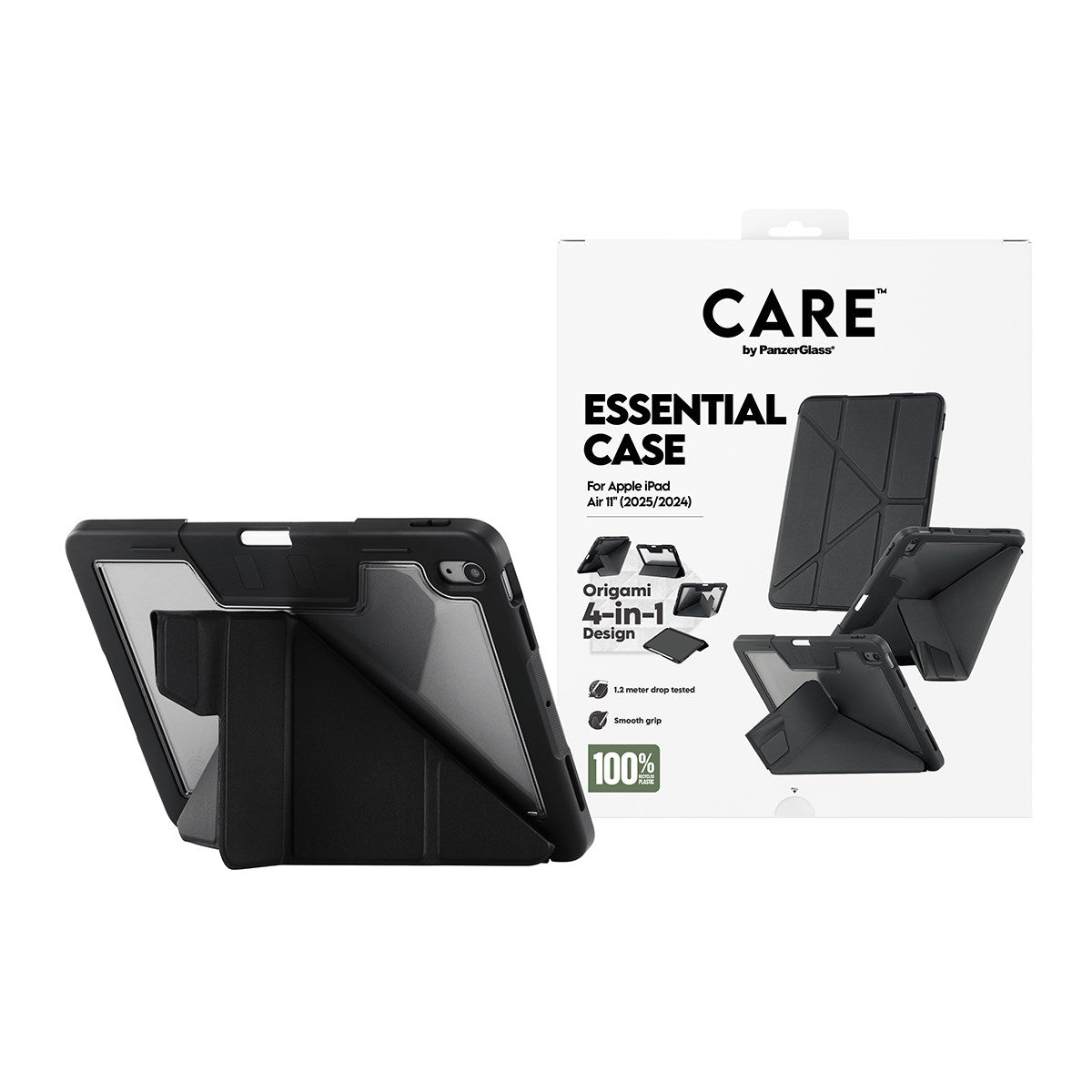 CARE by PanzerGlass® TPU Essential Case Black iPad Air 11
