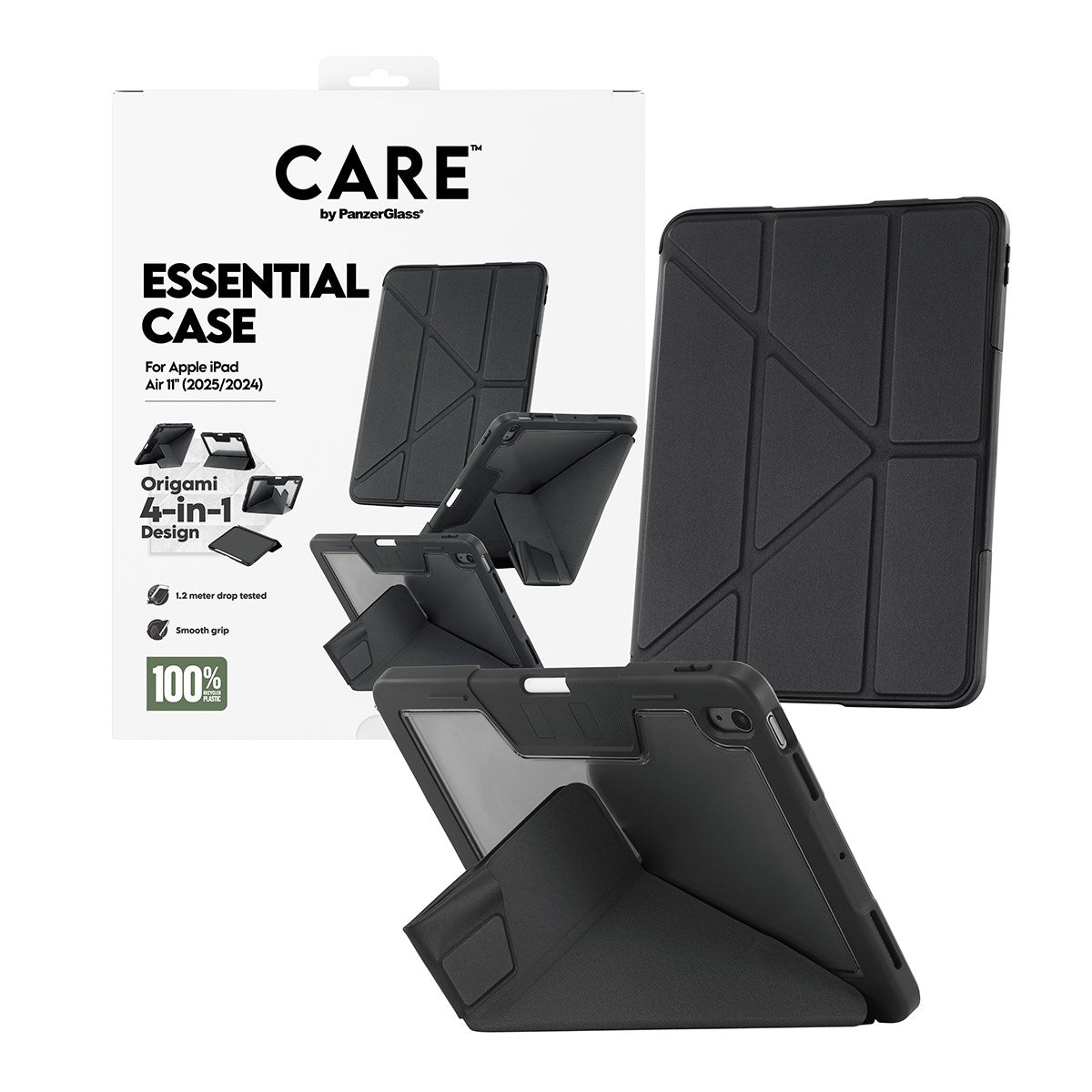 CARE by PanzerGlass® TPU Essential Case Black iPad Air 11