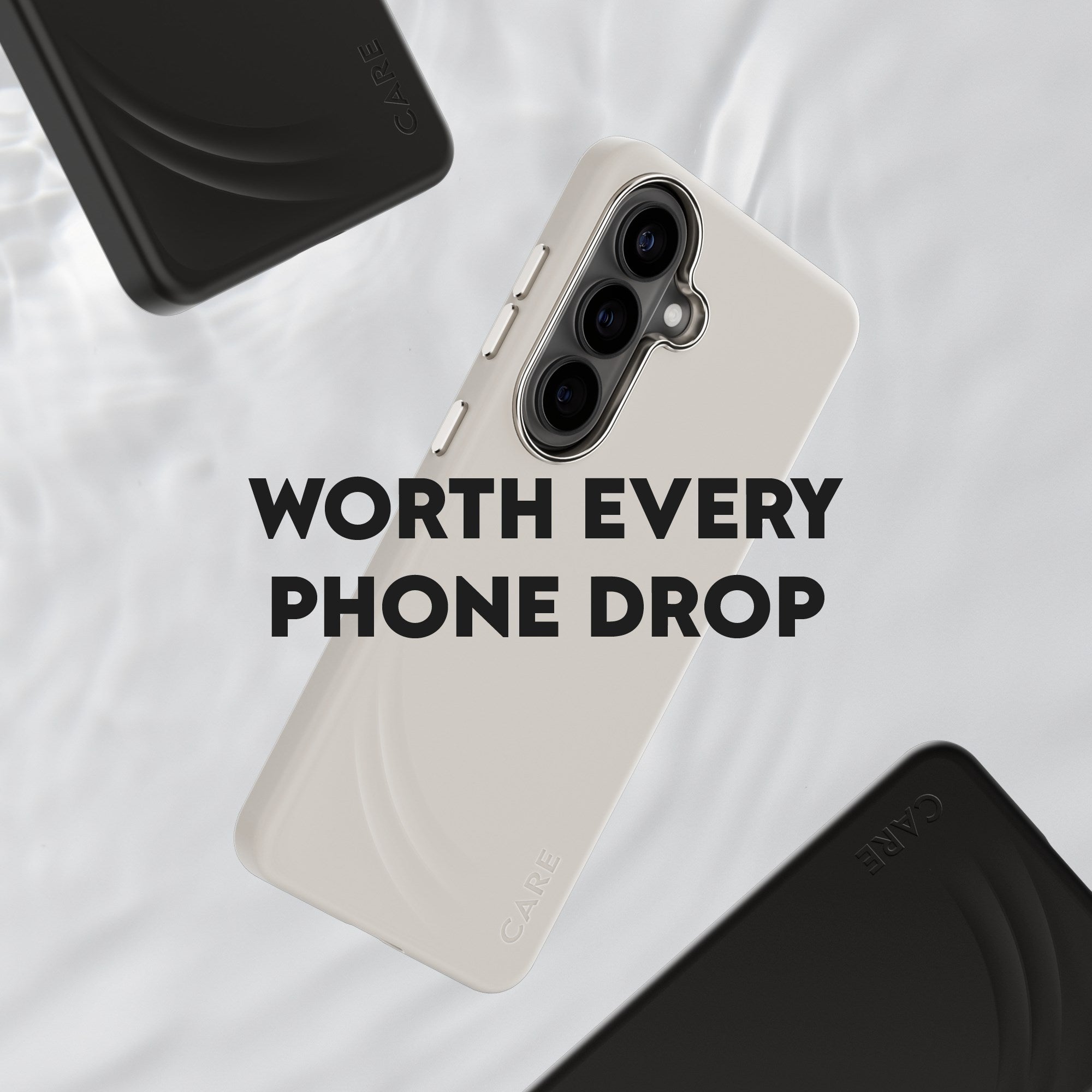 CARE™ by PanzerGlass® Flow Case Vanilla w. Qi Samsung Galaxy S26