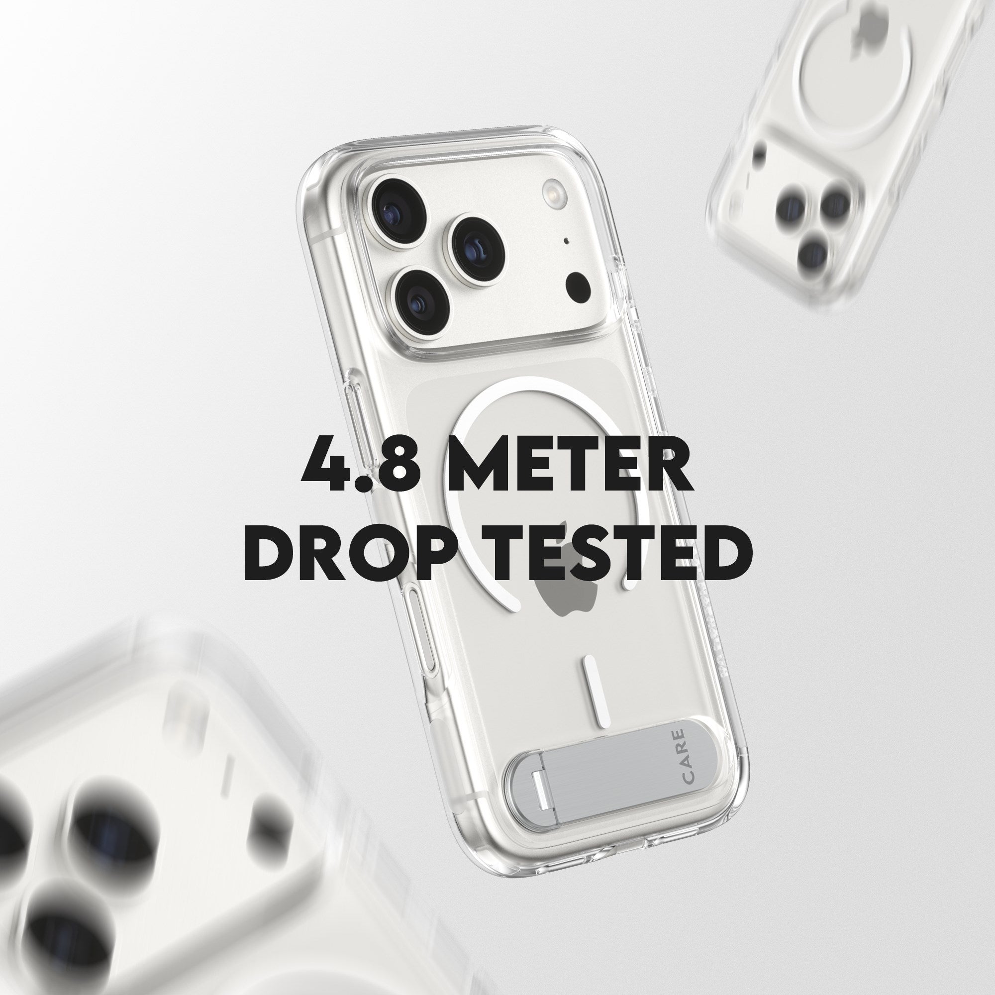 CARE™ by PanzerGlass® Case Transparent w. Kickstand & MagSafe iPhone 17 Pro