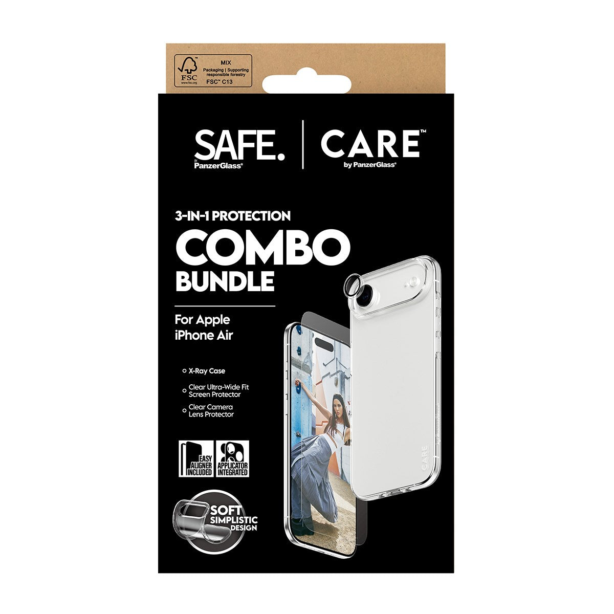 SAFE. | CARE™ by PanzerGlass® 3-in-1 Combo Bundle iPhone Air
