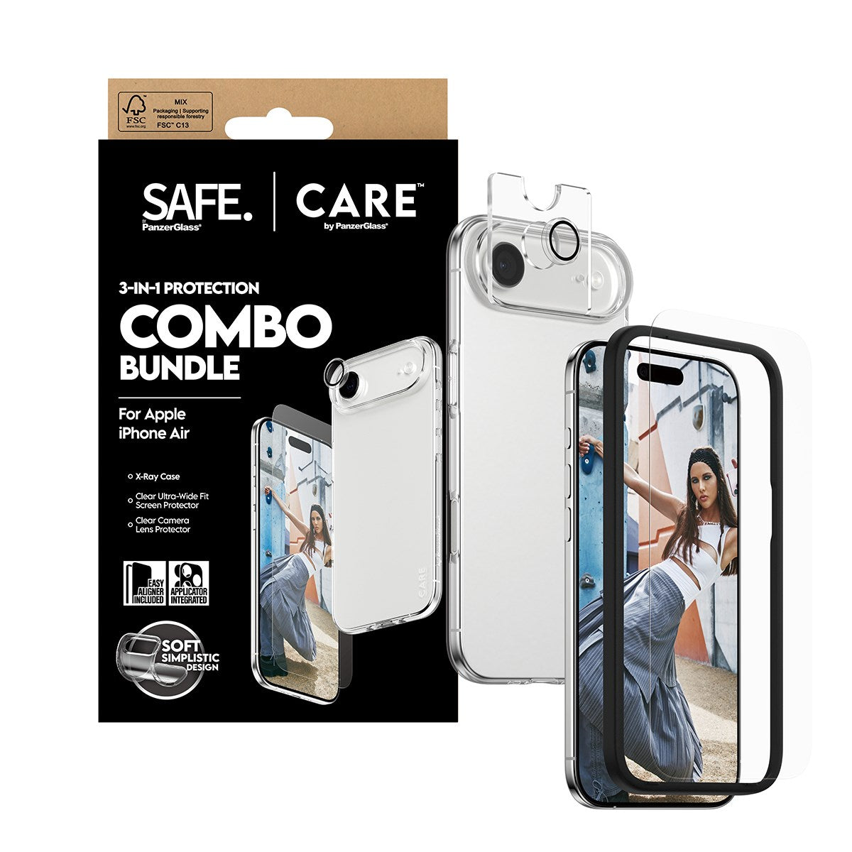 SAFE. | CARE™ by PanzerGlass® 3-in-1 Combo Bundle iPhone Air