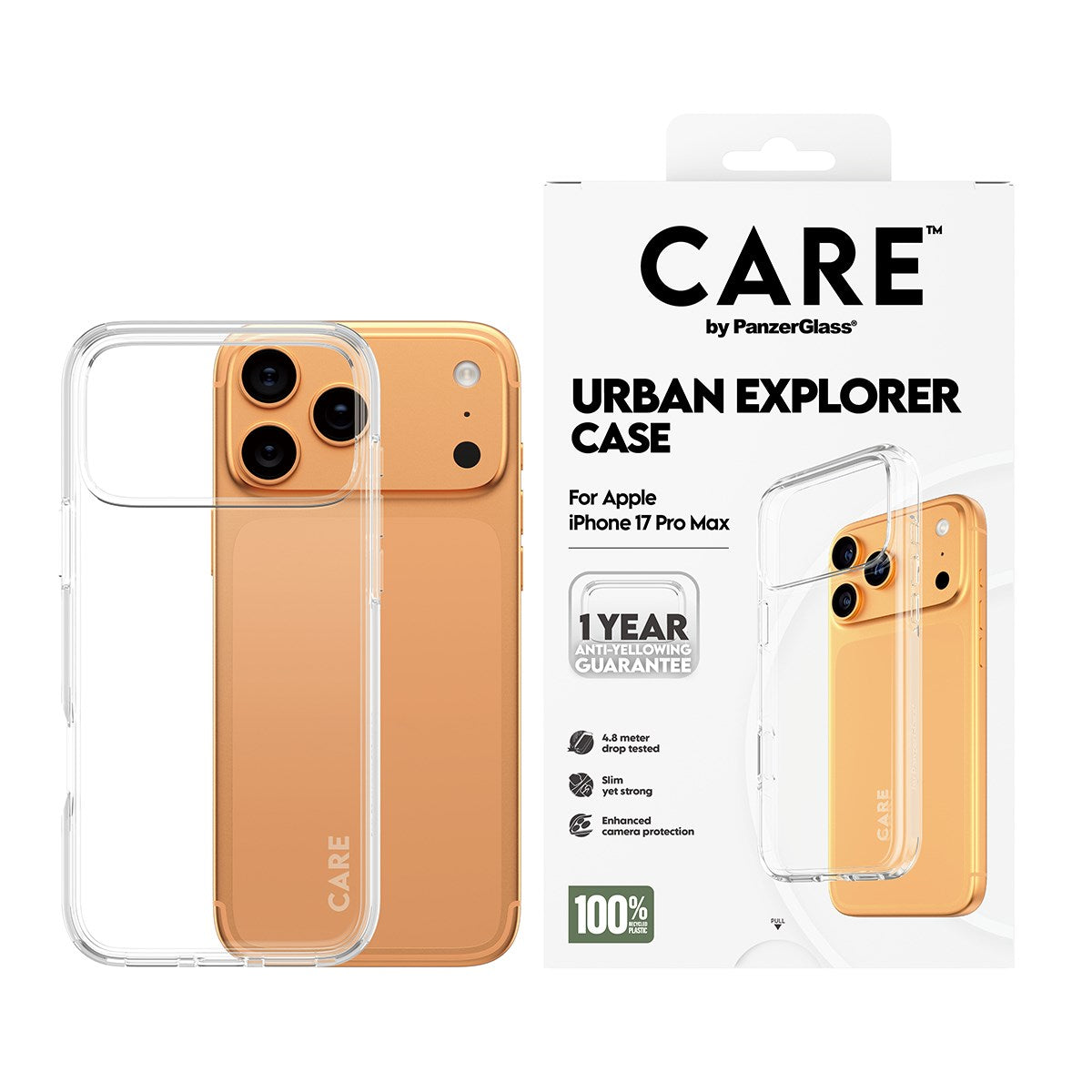 CARE™ by PanzerGlass® Urban Explorer Case Transparent iPhone 17 Pro Max