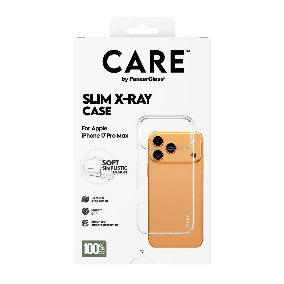 CARE by PanzerGlass® Fashionable Case Transparent X-Ray Soft Basic iPhone 17 Pro Max
