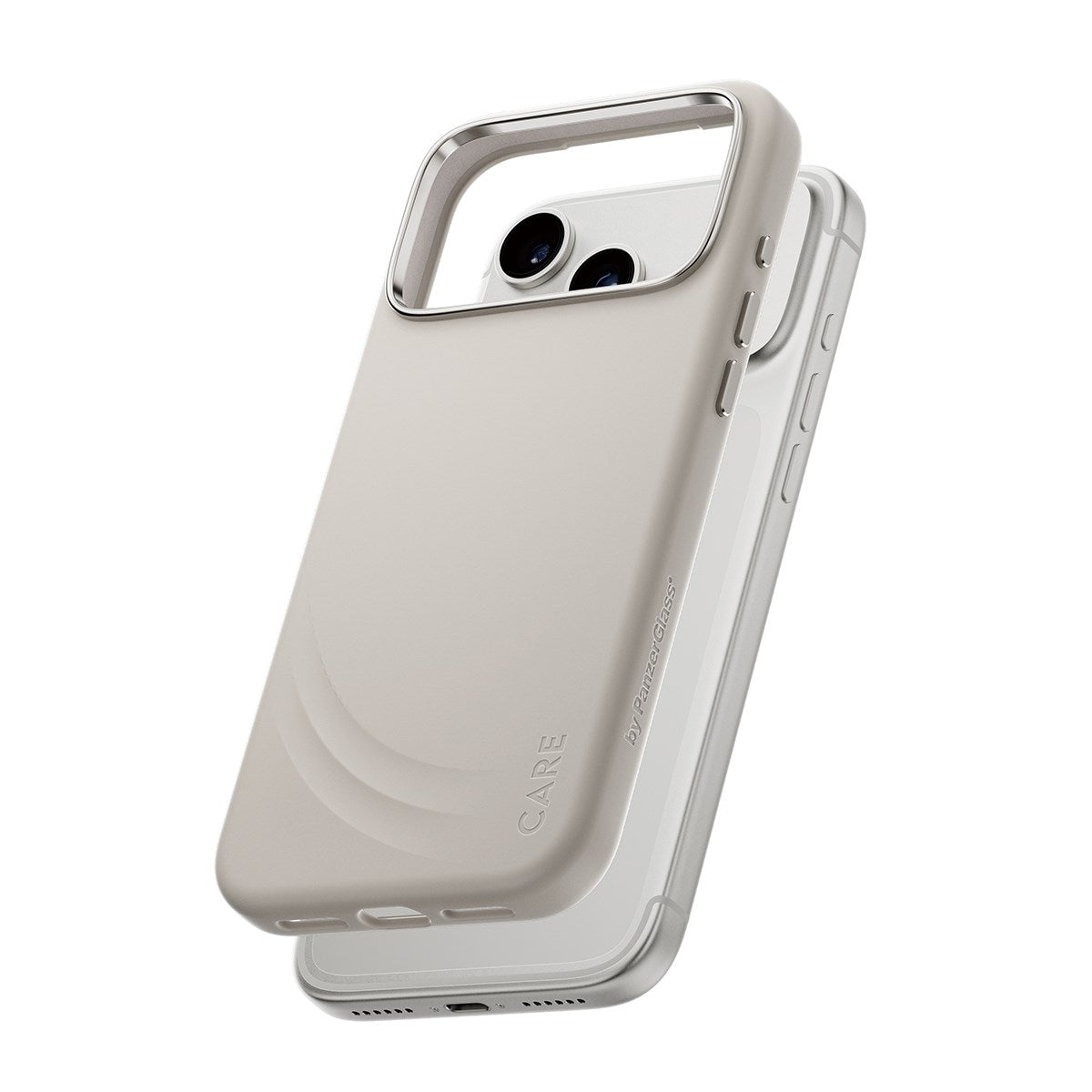 CARE™ by PanzerGlass® Flow Case Vanilla w. Haptic Button & MagSafe iPhone 17 Pro Max