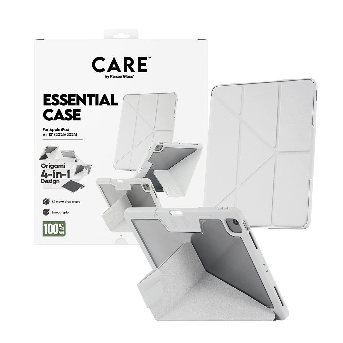 CARE by PanzerGlass® TPU Essential Case Light Grey iPad Air 13